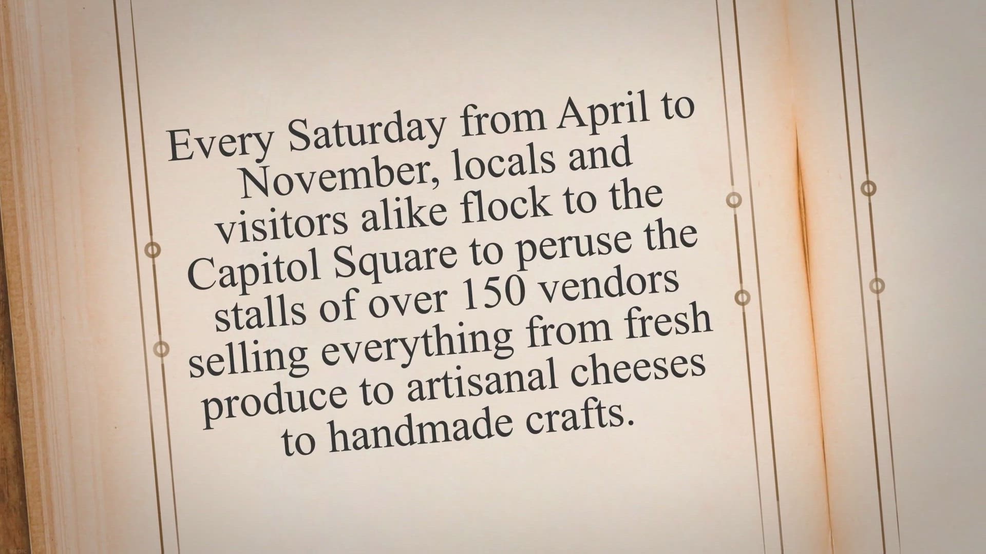 Video thumbnail for The Ultimate Guide to Exploring the Dane County Farmers Market: History, Vendors, and Tips for a Perfect Visit