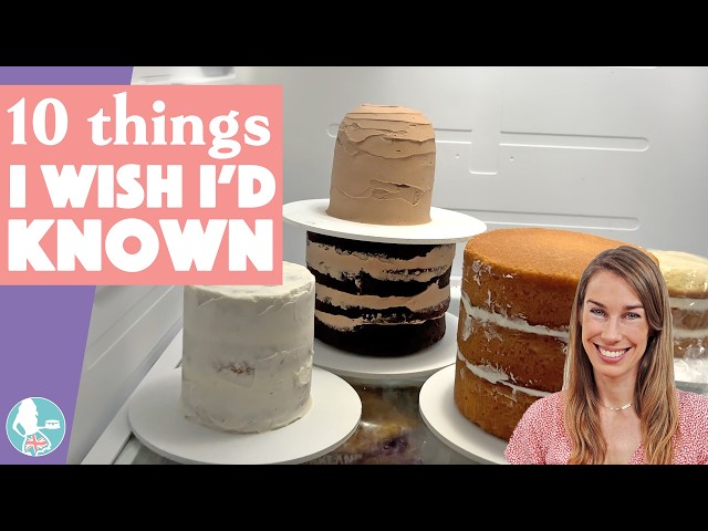 Video thumbnail for Cake Decorating for Beginners - 10 Things I WISH I'd Known!