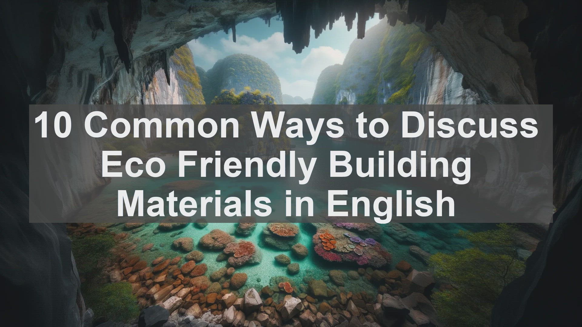 'Video thumbnail for 10 Common Ways to Discuss Eco Friendly Building Materials in English '