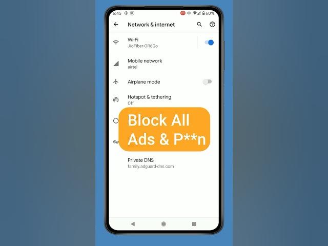 Video thumbnail for Block Ads & Adult Content on Android #blockads #shorts