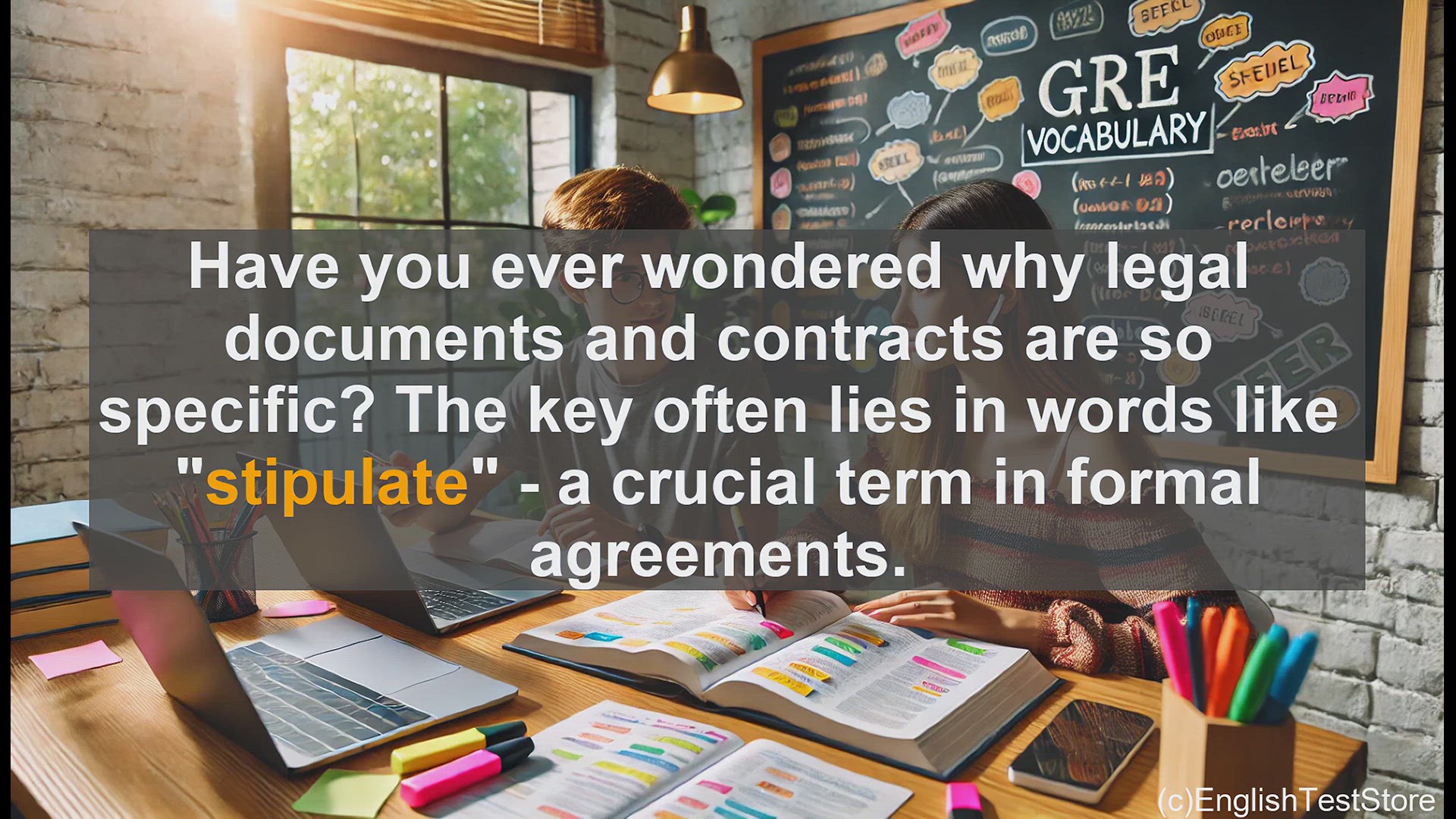 'Video thumbnail for GRE Vocabulary Lesson: The Importance of Stipulating - Exploring a Key GRE Vocabulary Word'