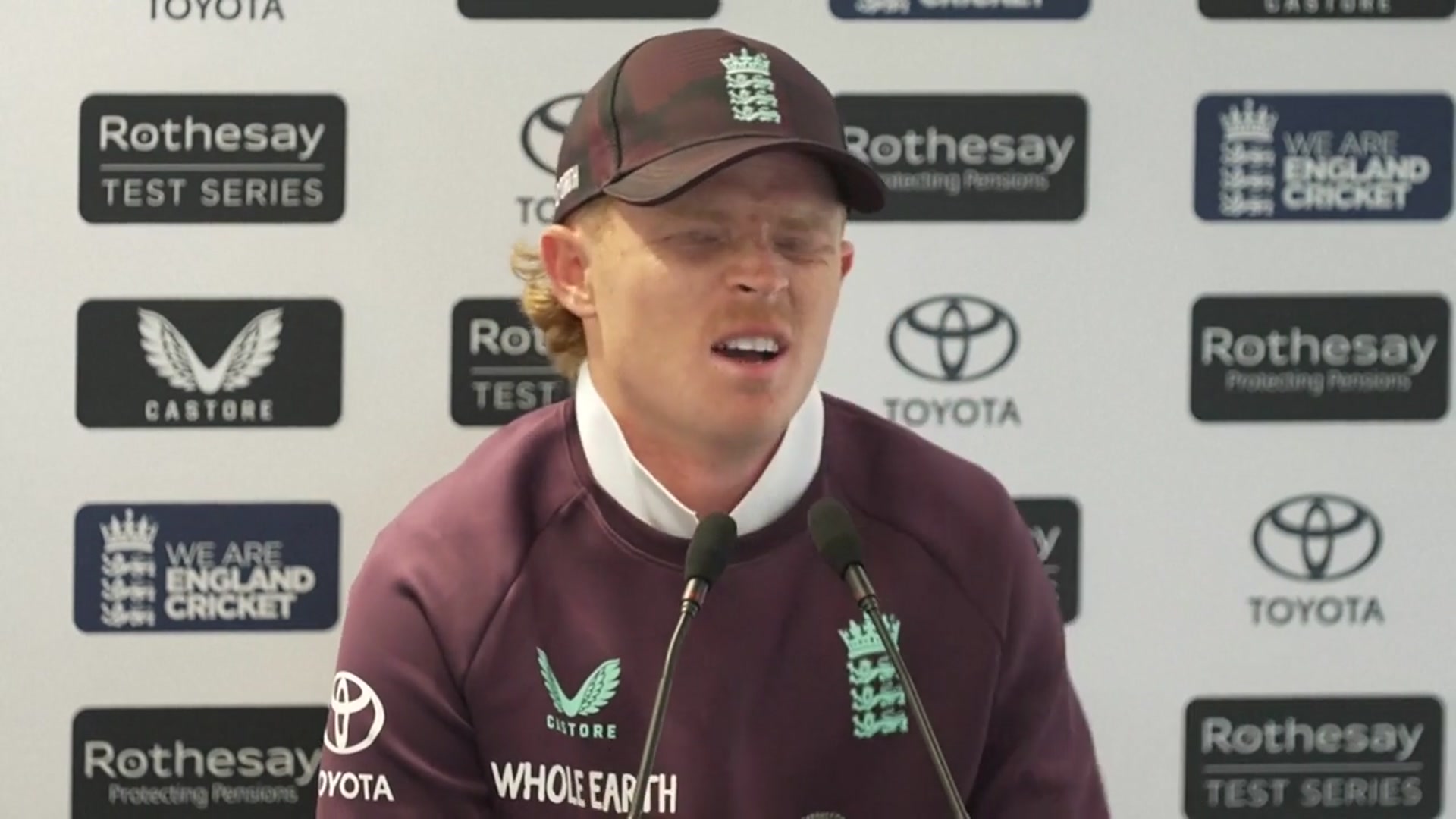 'Video thumbnail for 'An unbelievable knock' - Pope praises Brook's 99 as 1st Test hangs in balance'