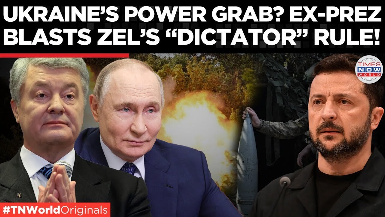 'Video thumbnail for Explosive: Ukraine's Democracy at Risk? Poroshenko vs Zelensky Showdown | Times Now World'