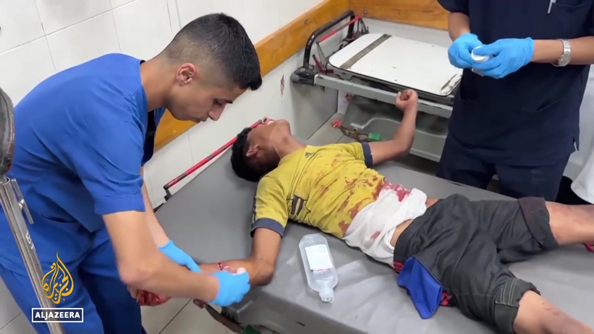 'Video thumbnail for Killed while waiting for food: Israeli soldiers speak to media about orders to shoot'