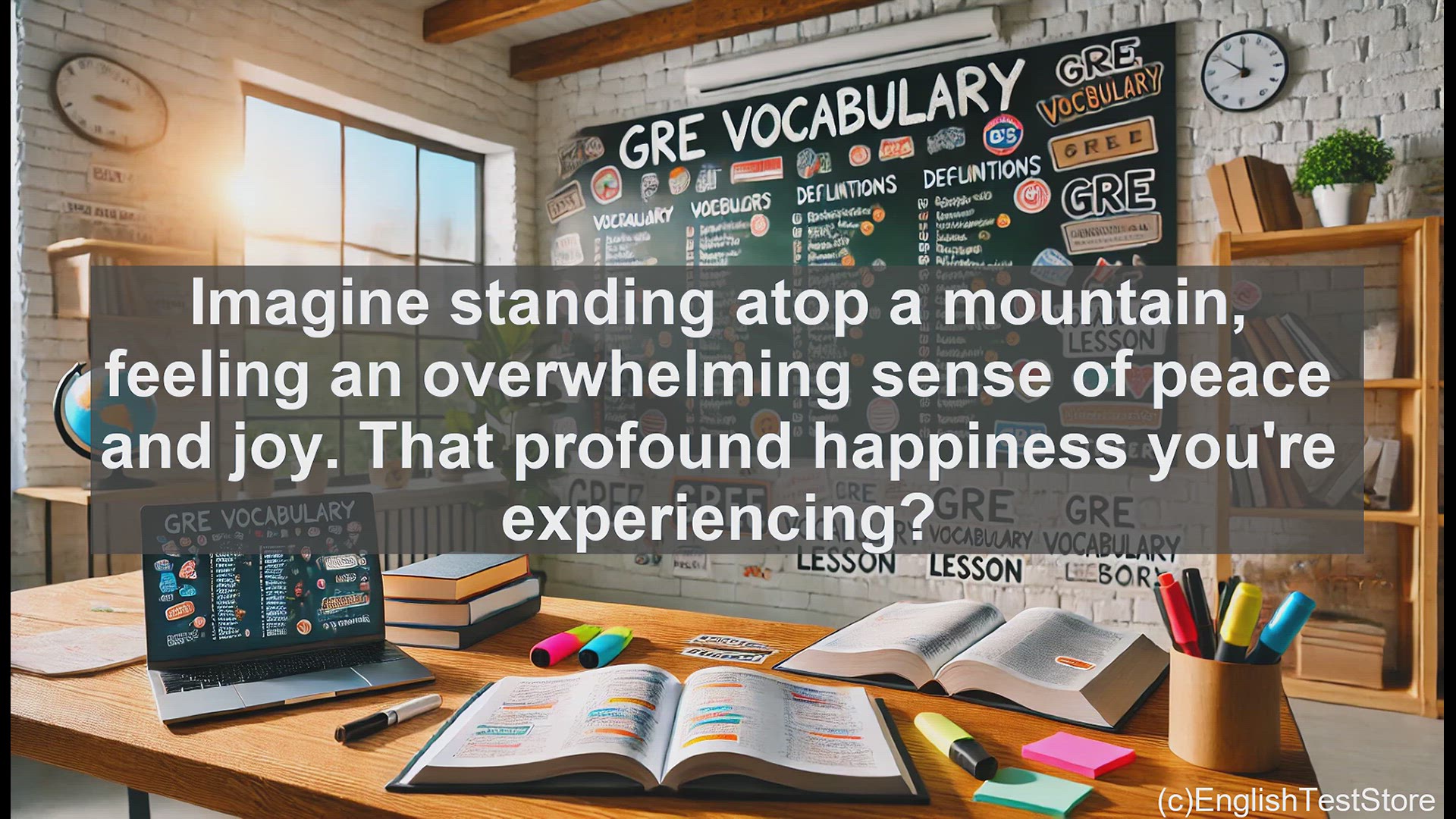'Video thumbnail for GRE Vocabulary Lesson: Exploring the Profound Concept of Beatitude'