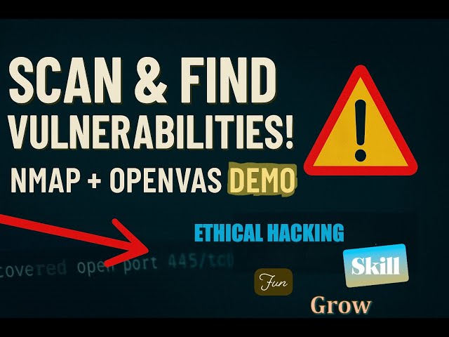 Video thumbnail for Beginner’s Ethical Hacking Guide to Vulnerability Scanning with Nmap & OpenVAS (Full Walkthrough)