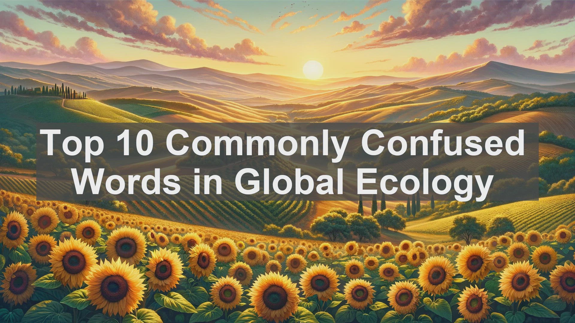 'Video thumbnail for Top 10 Commonly Confused Words in Global Ecology'