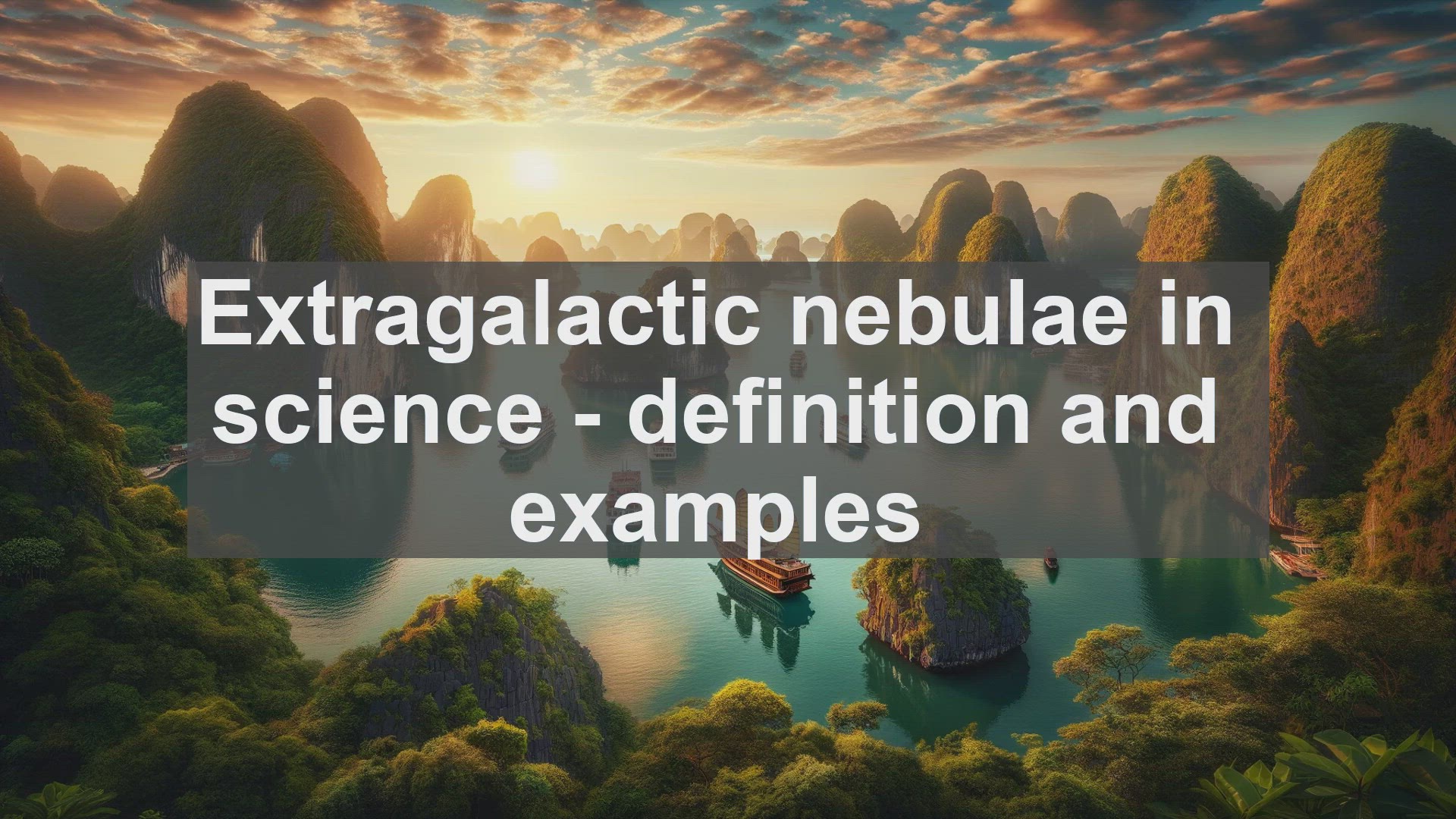 'Video thumbnail for Extragalactic nebulae in science  definition and examples'