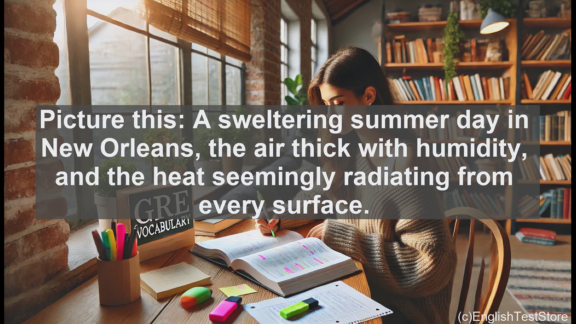 'Video thumbnail for GRE Vocabulary Lesson: Exploring the Sultry Essence - A GRE Vocabulary Lesson'