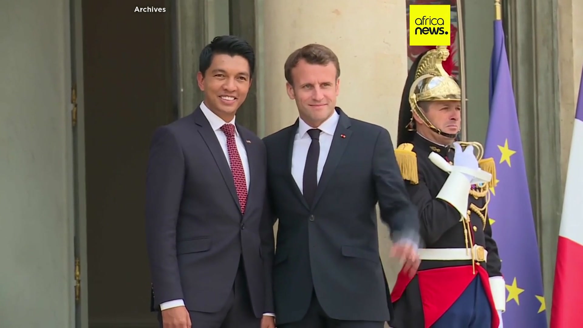'Video thumbnail for Madgascar's President in Paris to discuss disputed Indian Ocean islets'