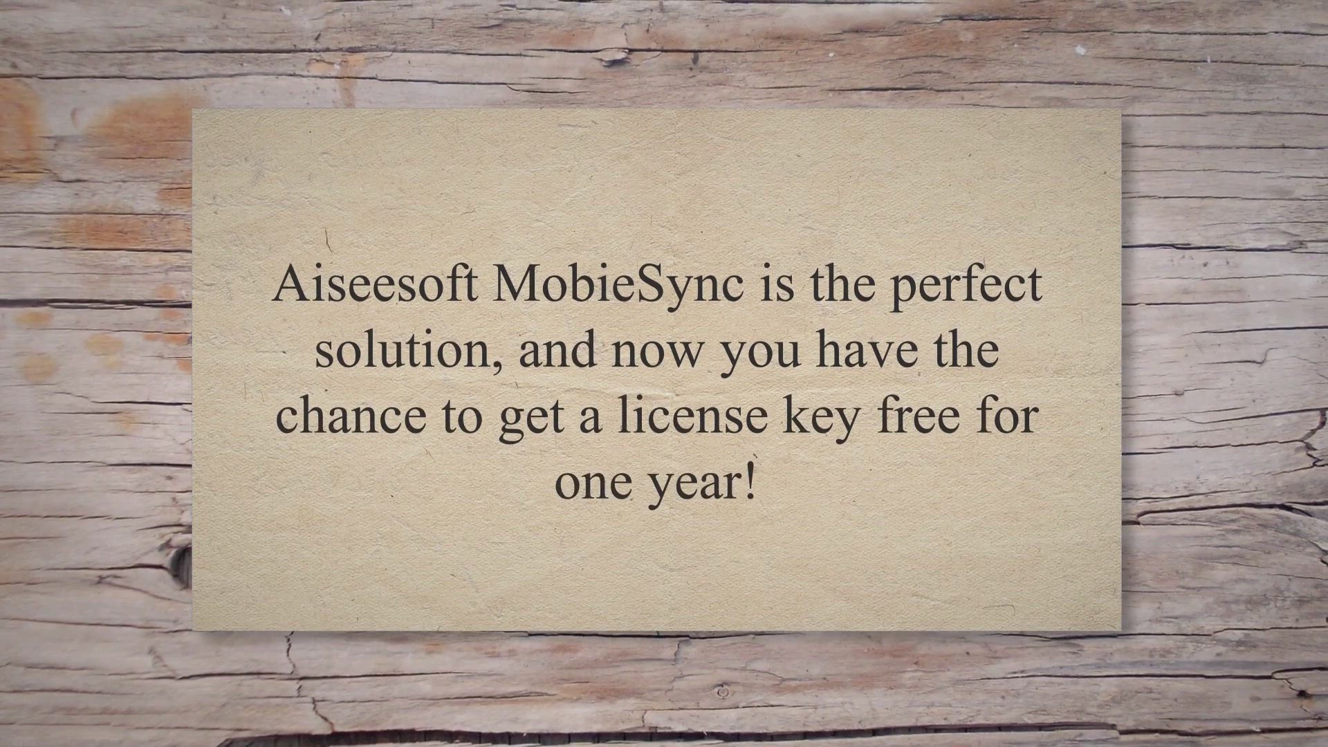 'Video thumbnail for Get Aiseesoft MobieSync License Key Free for 1 Year: Sync, Backup, and Manage Your Mobile Data Hassle-Free!'