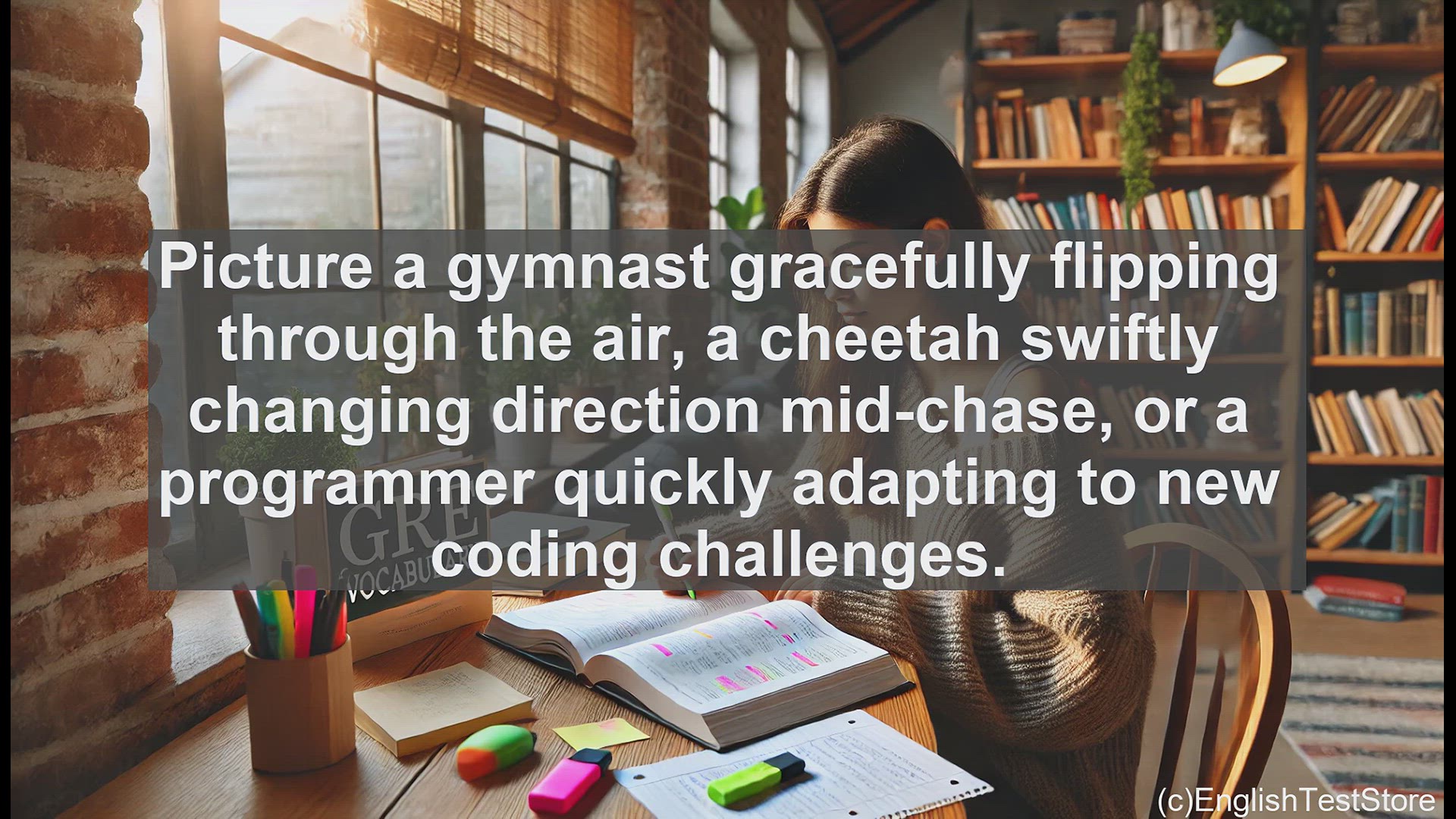 'Video thumbnail for GRE Vocabulary Lesson: The Power of Agility - Mastering Mental and Physical Flexibility'