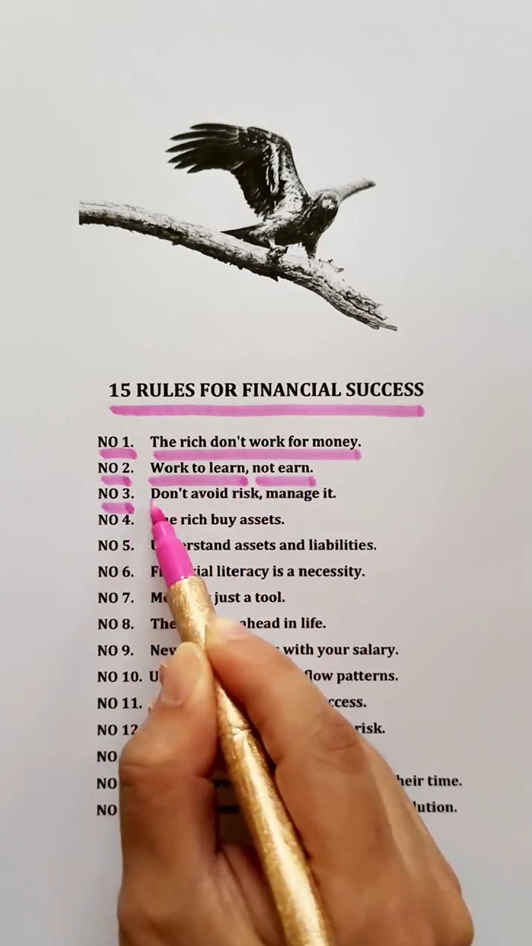 'Video thumbnail for 15 Rules for financial success'