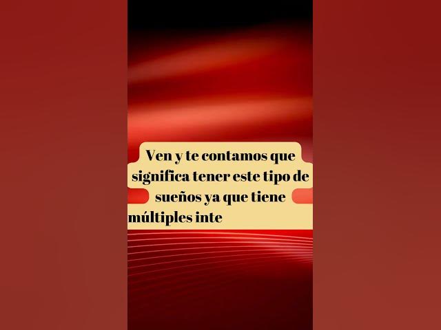 Video thumbnail for ¿Tienes sueños con una mujer sin ropa?: #significadodesueños #interpretaciondesueños #sueños