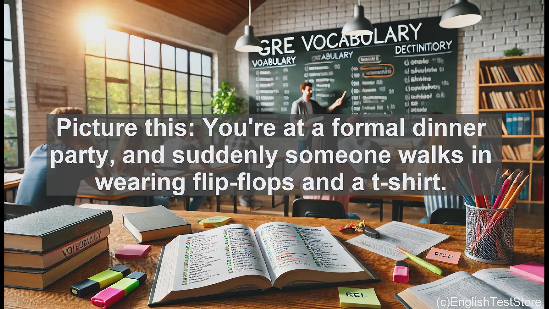 'Video thumbnail for GRE Vocabulary Lesson: Exploring the Casual Approach - A GRE Vocabulary Lesson'