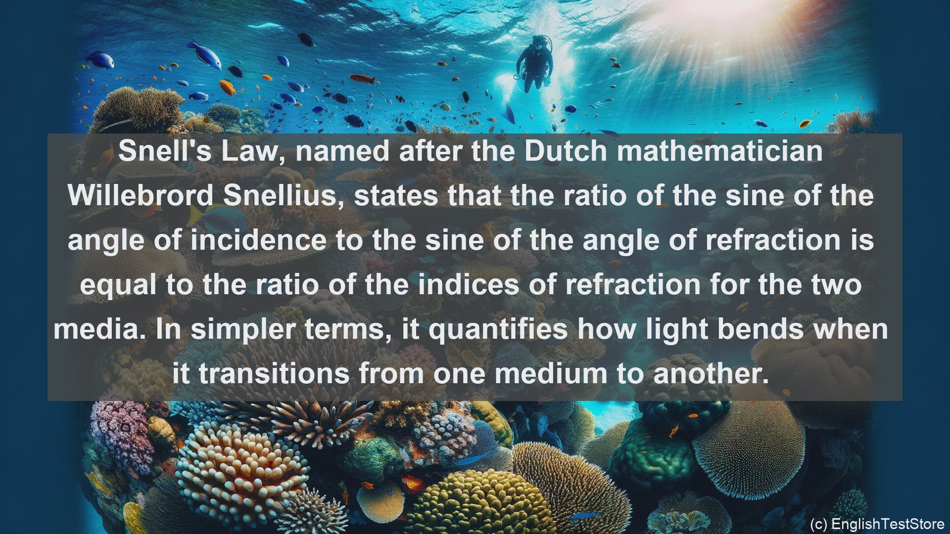 'Video thumbnail for Snell law in science  definition and examples'
