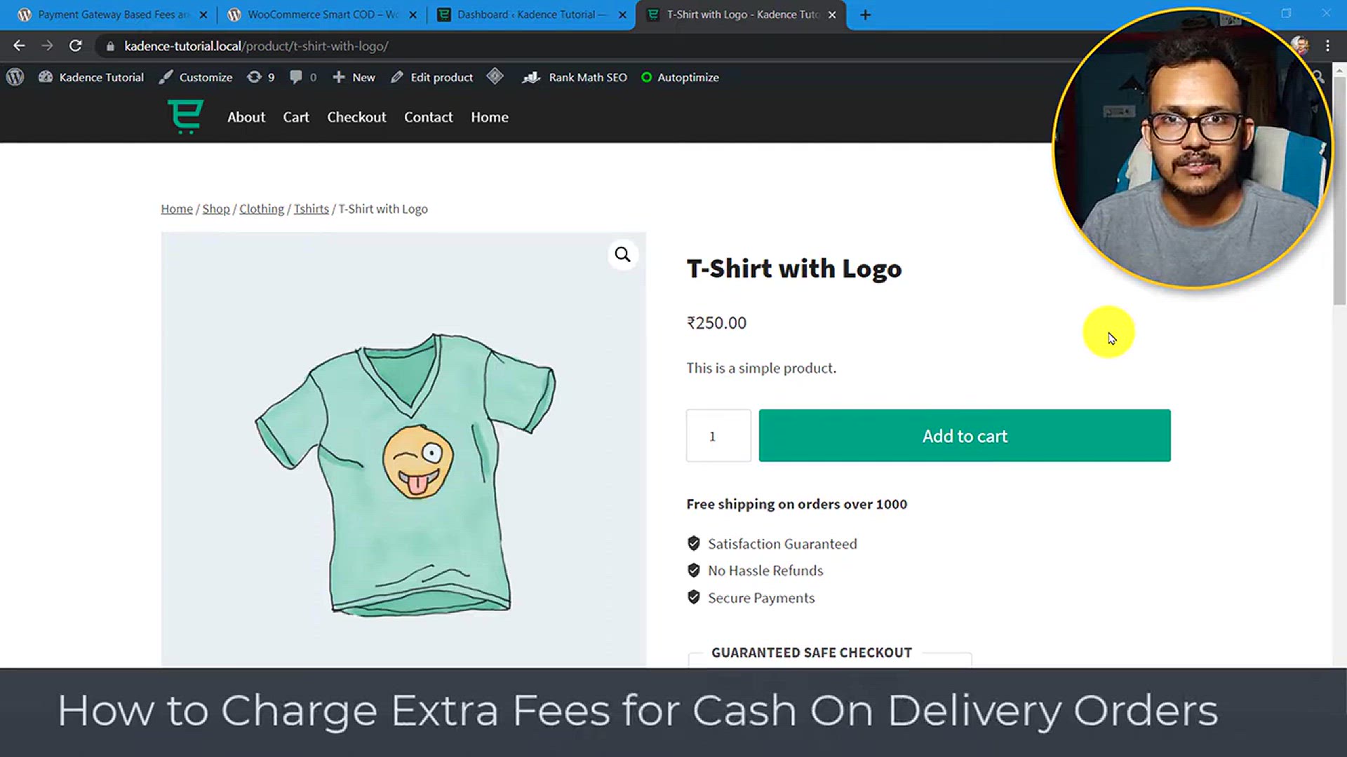 'Video thumbnail for How To Charge Extra For Cash On Delivery COD Orders On WooCommerce'
