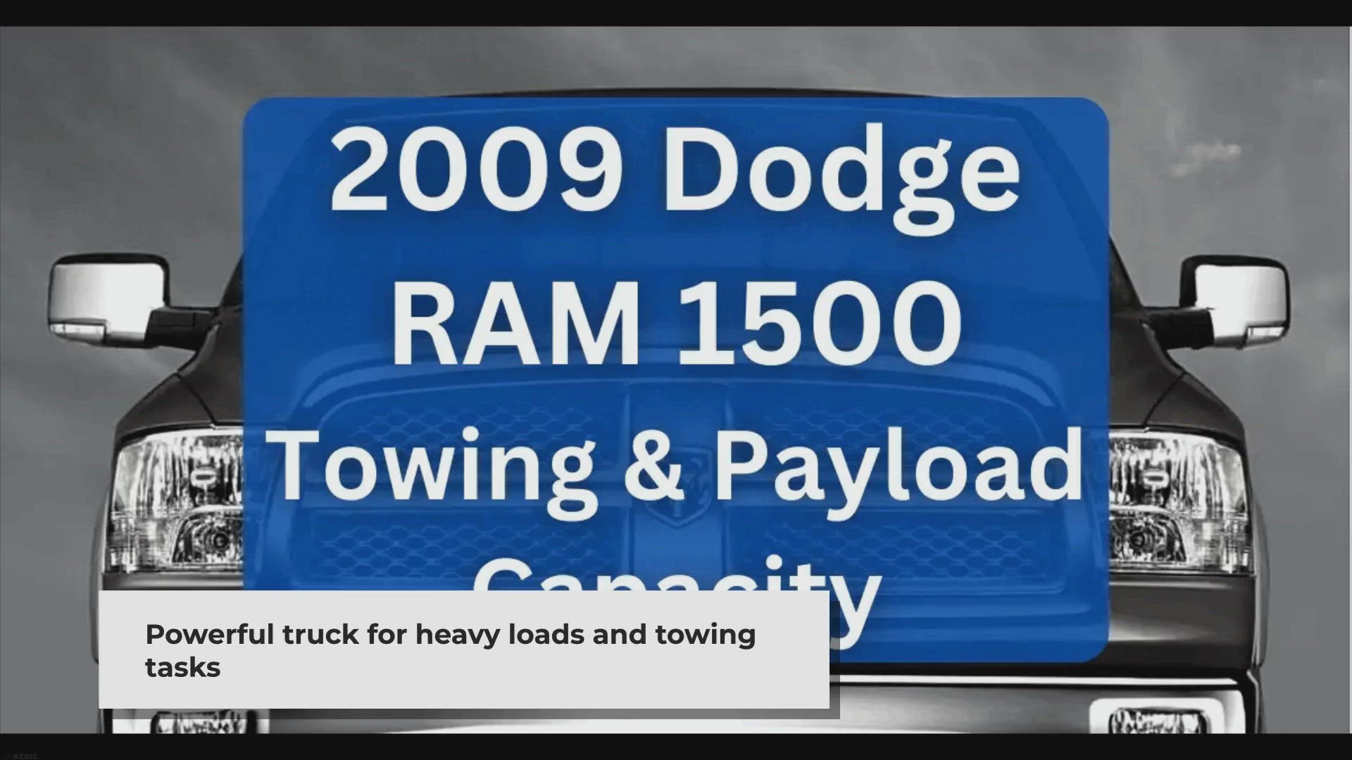 'Video thumbnail for 2009 Dodge RAM 1500 Towing Capacity & Payload (Charts)'