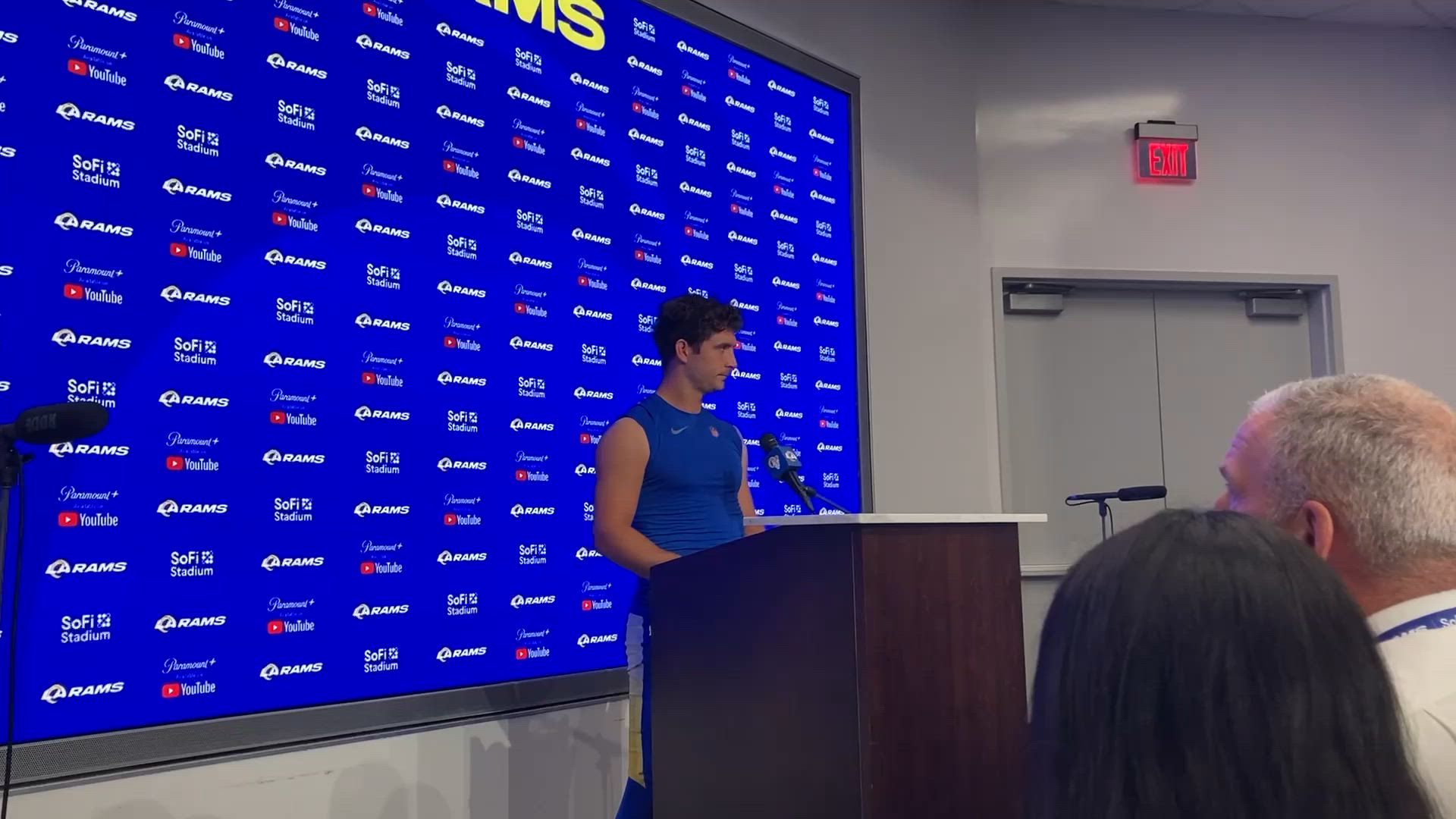 Video thumbnail for Los Angeles Rams QB Stetson Bennett on Resetting After INT, Game Slowing