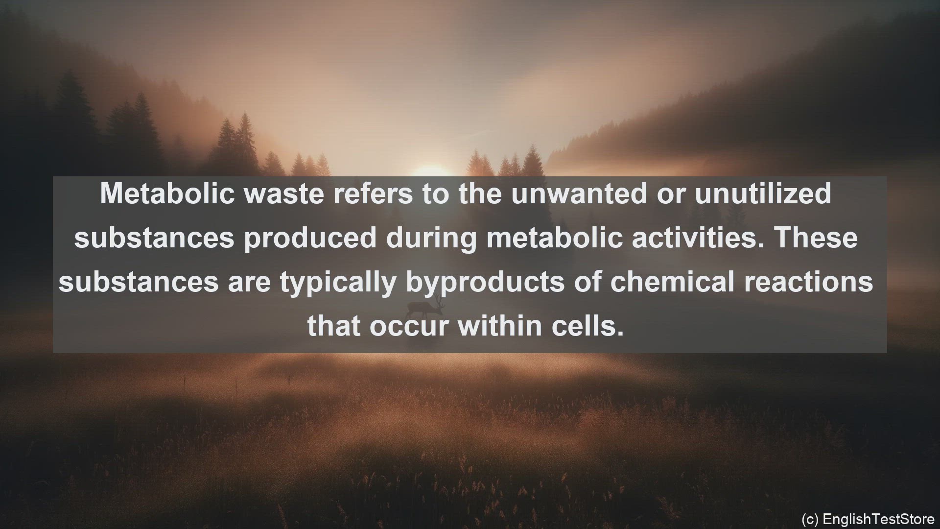 'Video thumbnail for Metabolic waste in science  definition and examples'