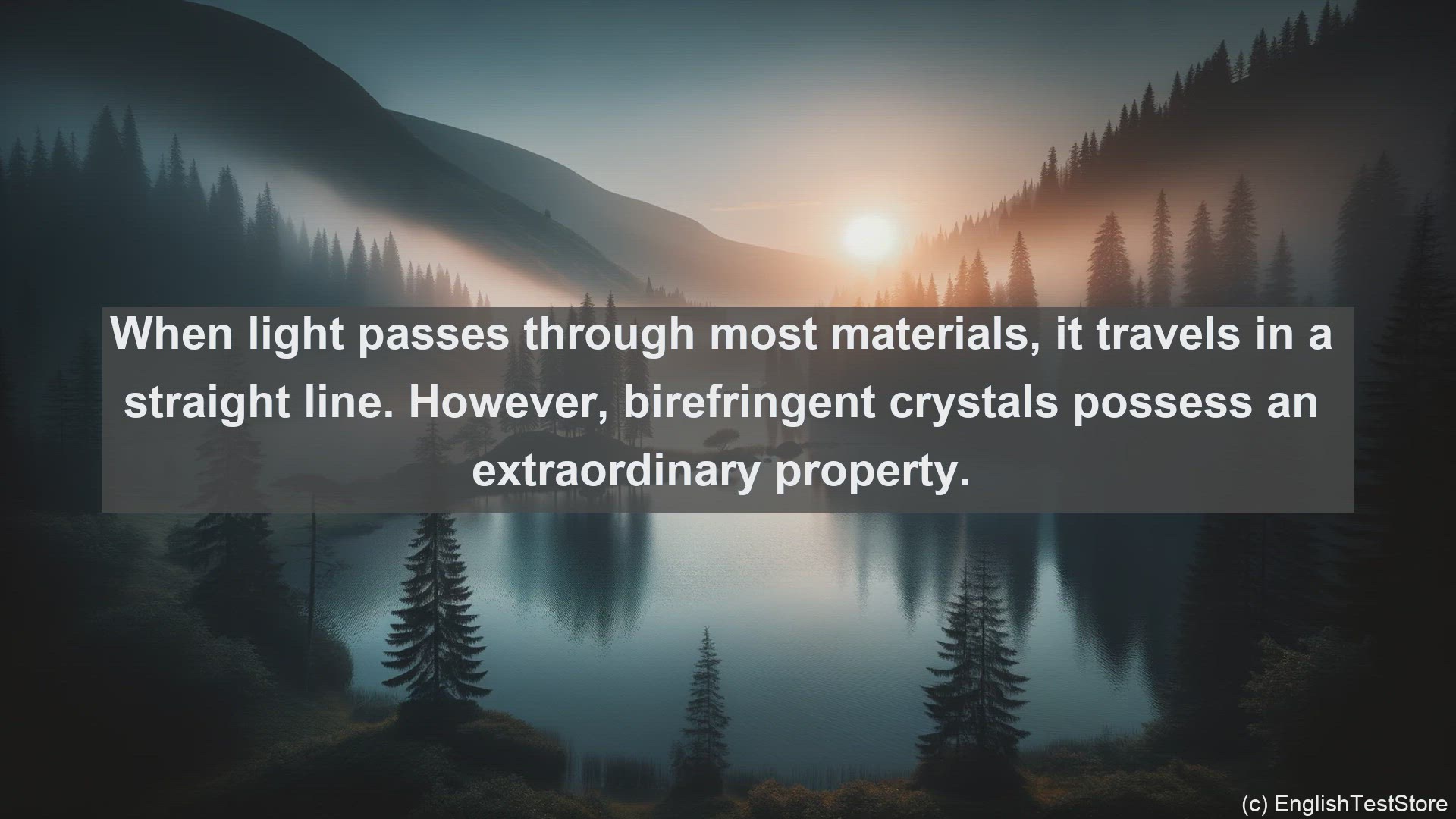 'Video thumbnail for Birefringent crystal in science  definition and examples'