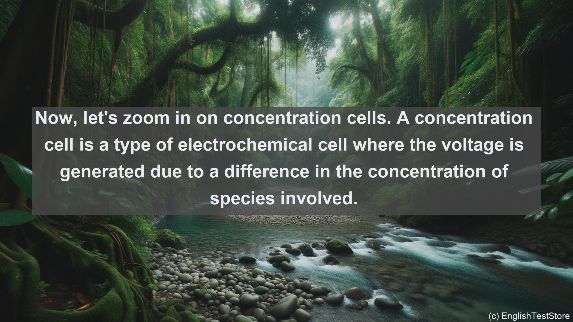 'Video thumbnail for Concentration cell in science  definition and examples'