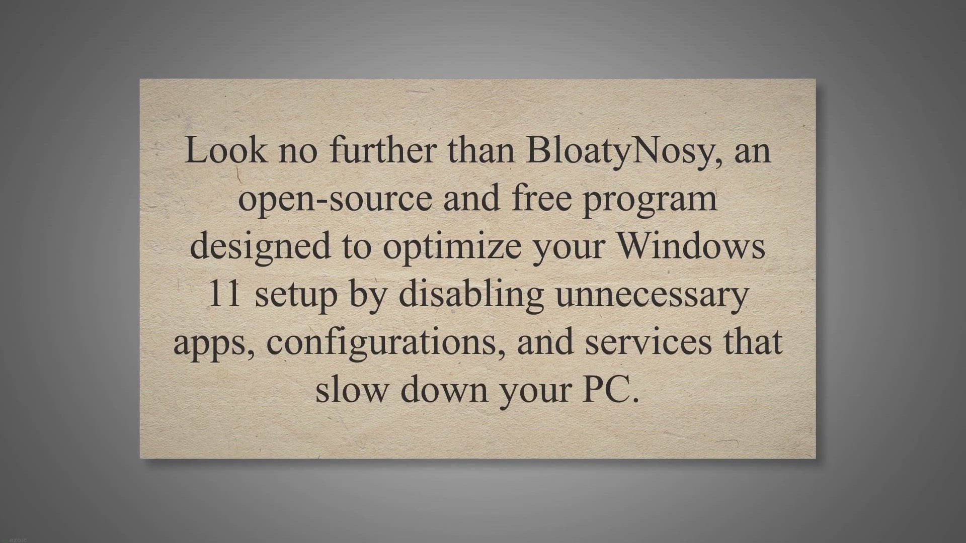 'Video thumbnail for BloatyNosy: The Ultimate Debloat App for Windows 11'
