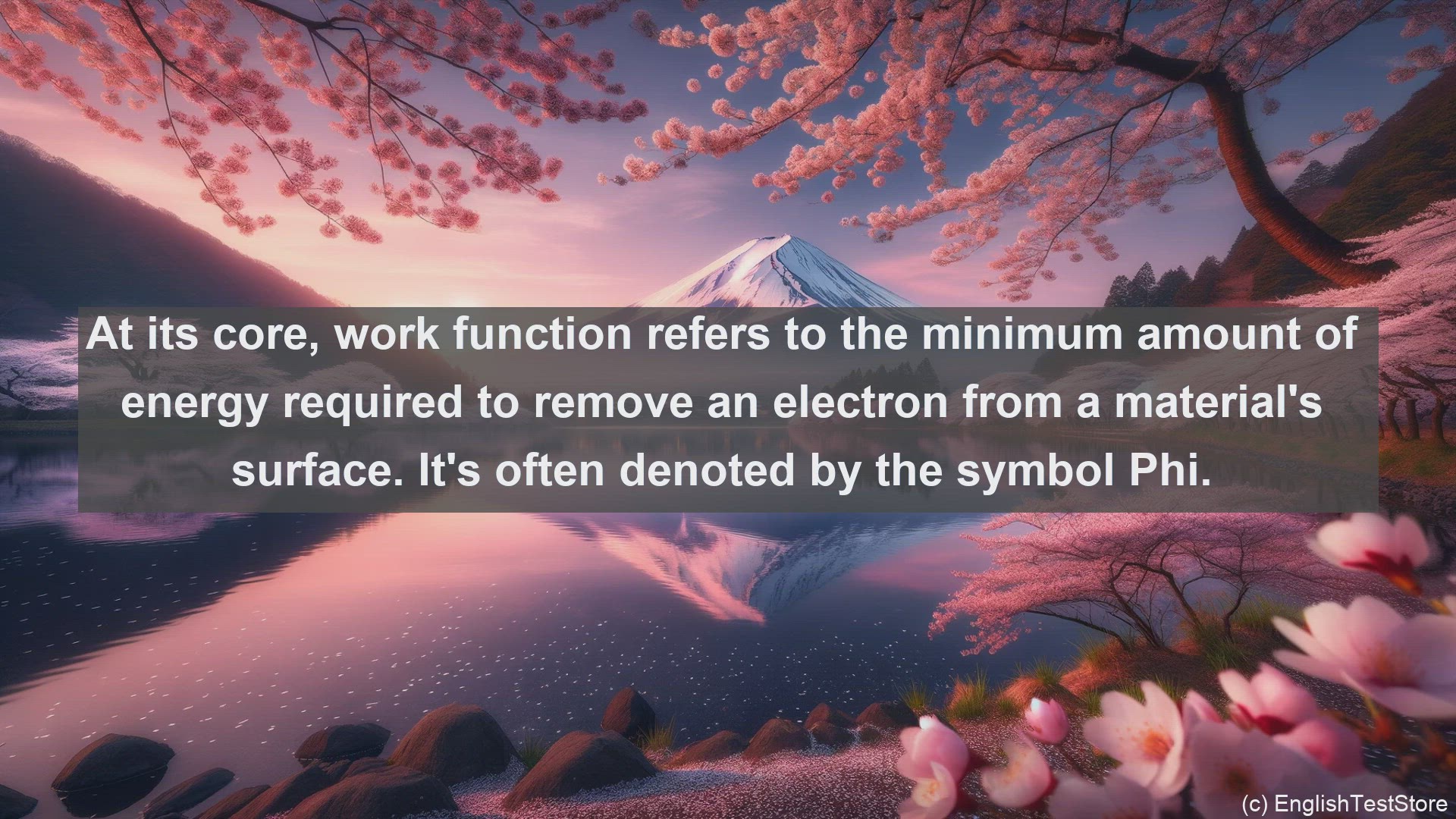'Video thumbnail for Work function in science  definition and examples'