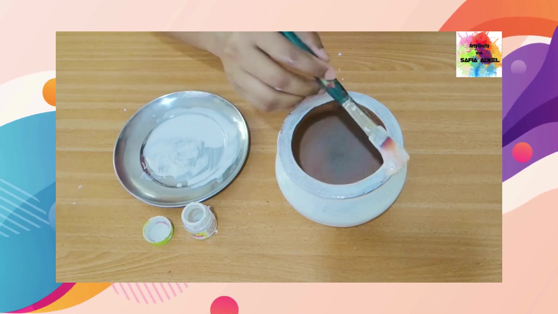 Video thumbnail for Pot Painting  Cute Pot Painting