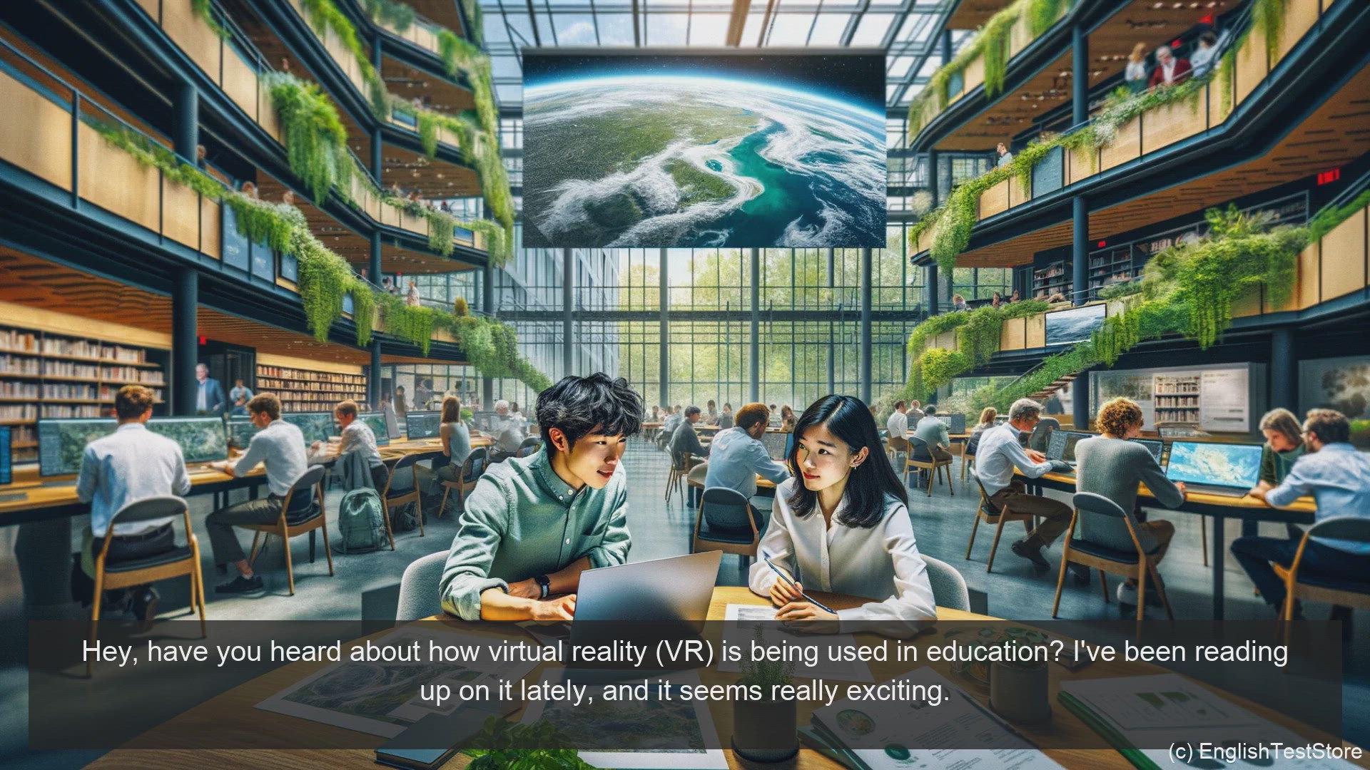'Video thumbnail for English Conversation for Informatics Engineering: Virtual Reality Applications in Education'