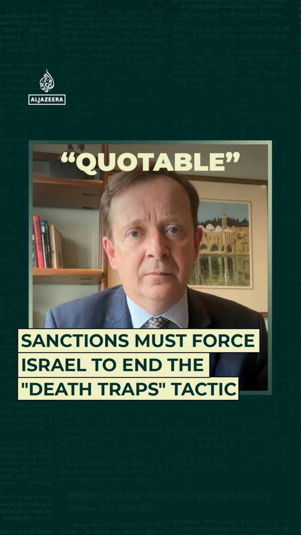 'Video thumbnail for Sanctions must force Israel to end the "death traps" tactic'