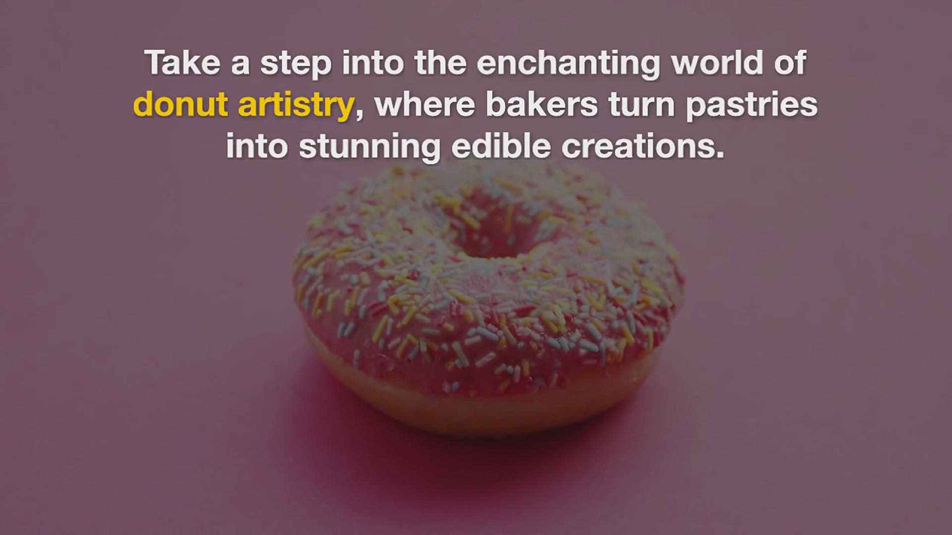 'Video thumbnail for Donut Art Creations: Showcase creative donut designs and sculptures.'