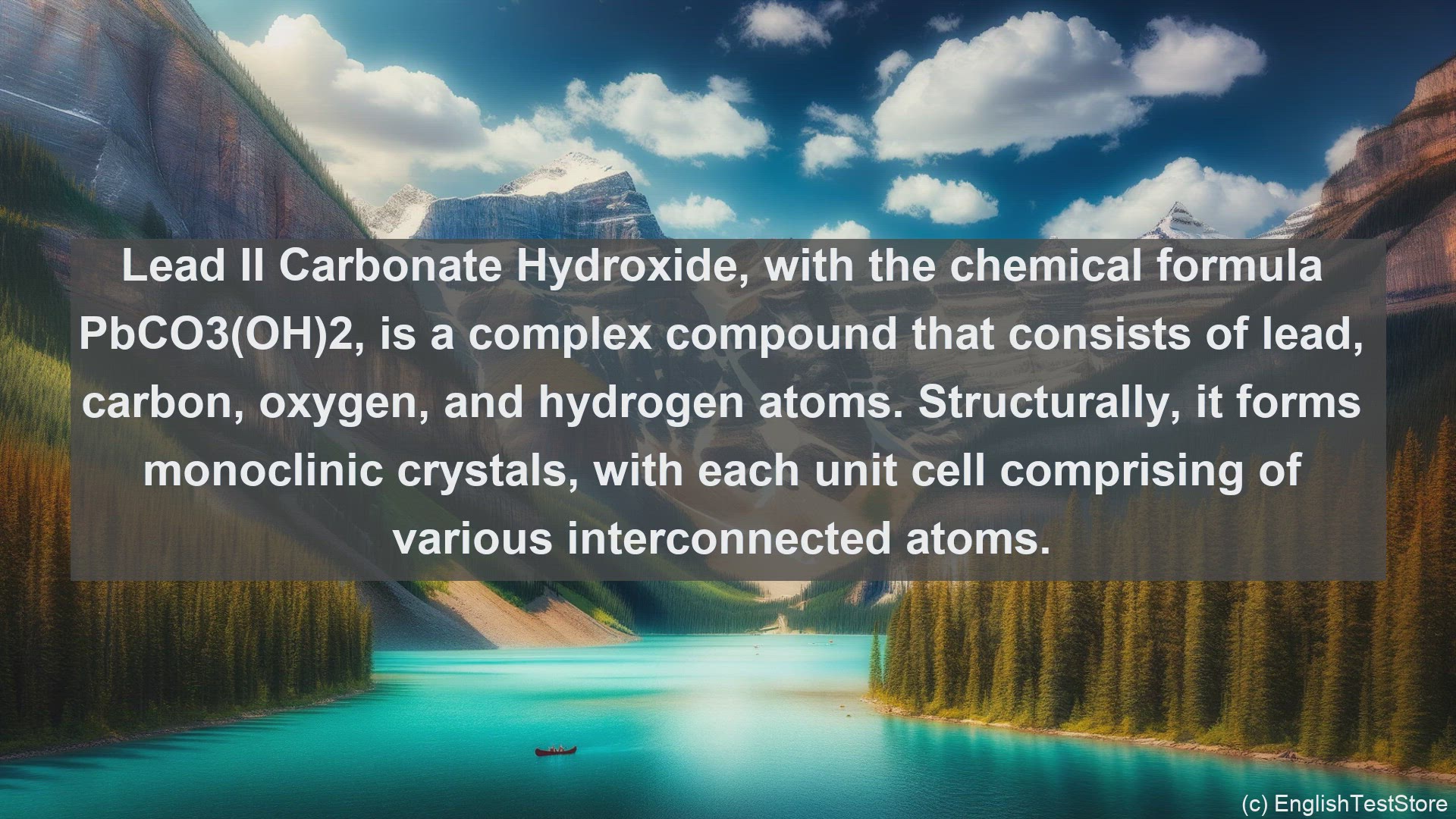 'Video thumbnail for Lead ii carbonate hydroxide in science  definition and examples'