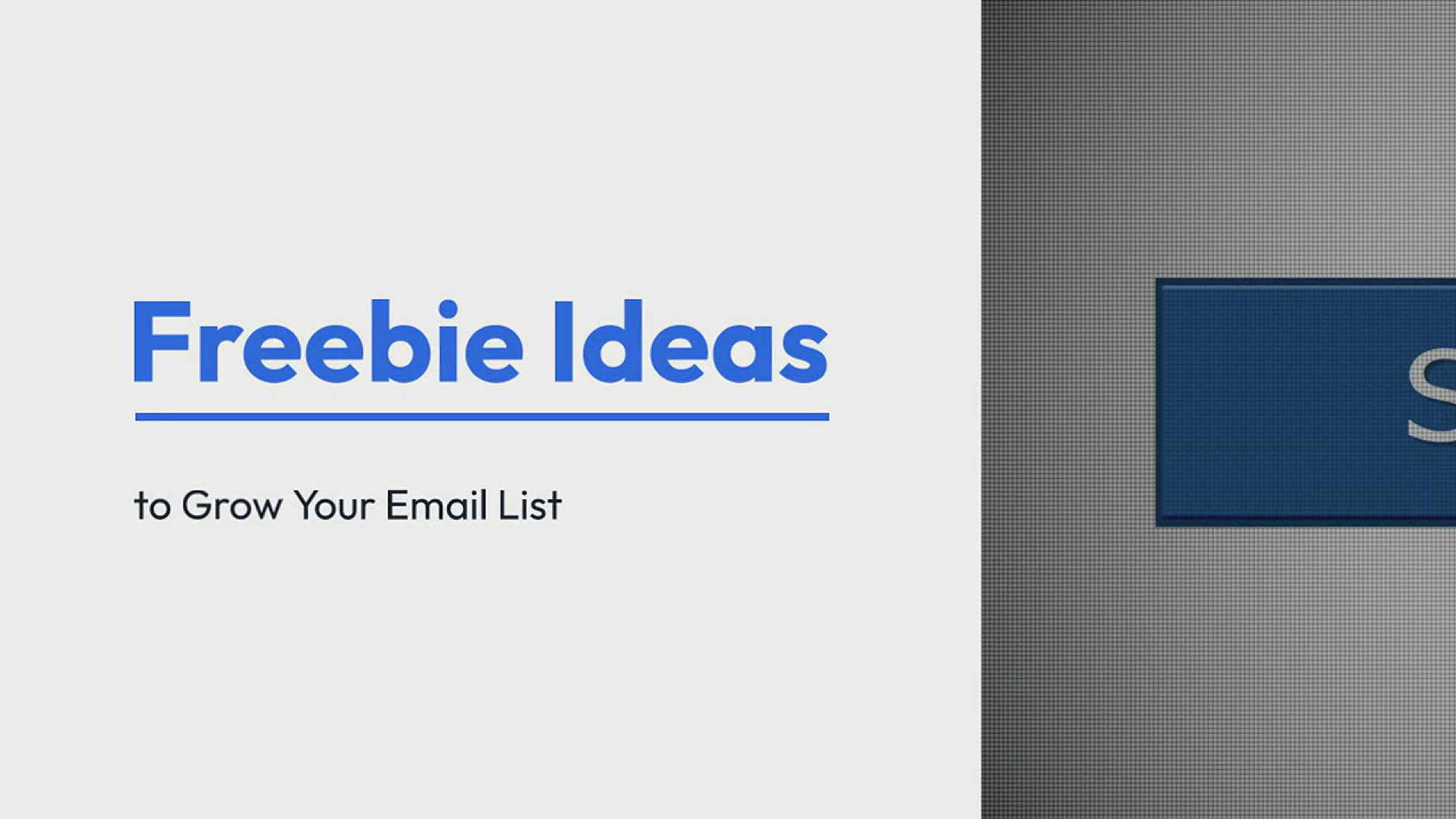 'Video thumbnail for 60+ Opt-In Freebie Ideas to Grow Your Email List'