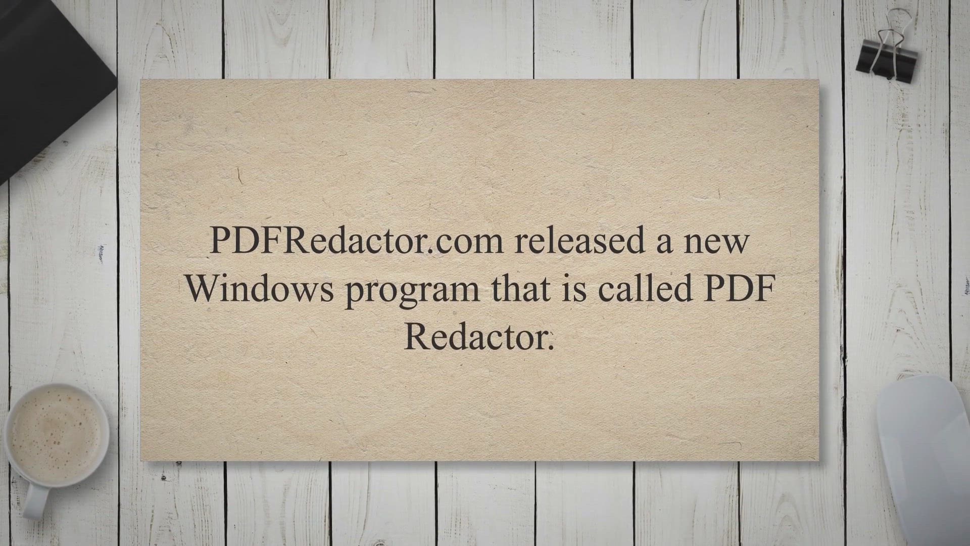 'Video thumbnail for PDF Redactor: A Desktop Tool to Redact PDF Text and Make Sensitive Content Unreadable'