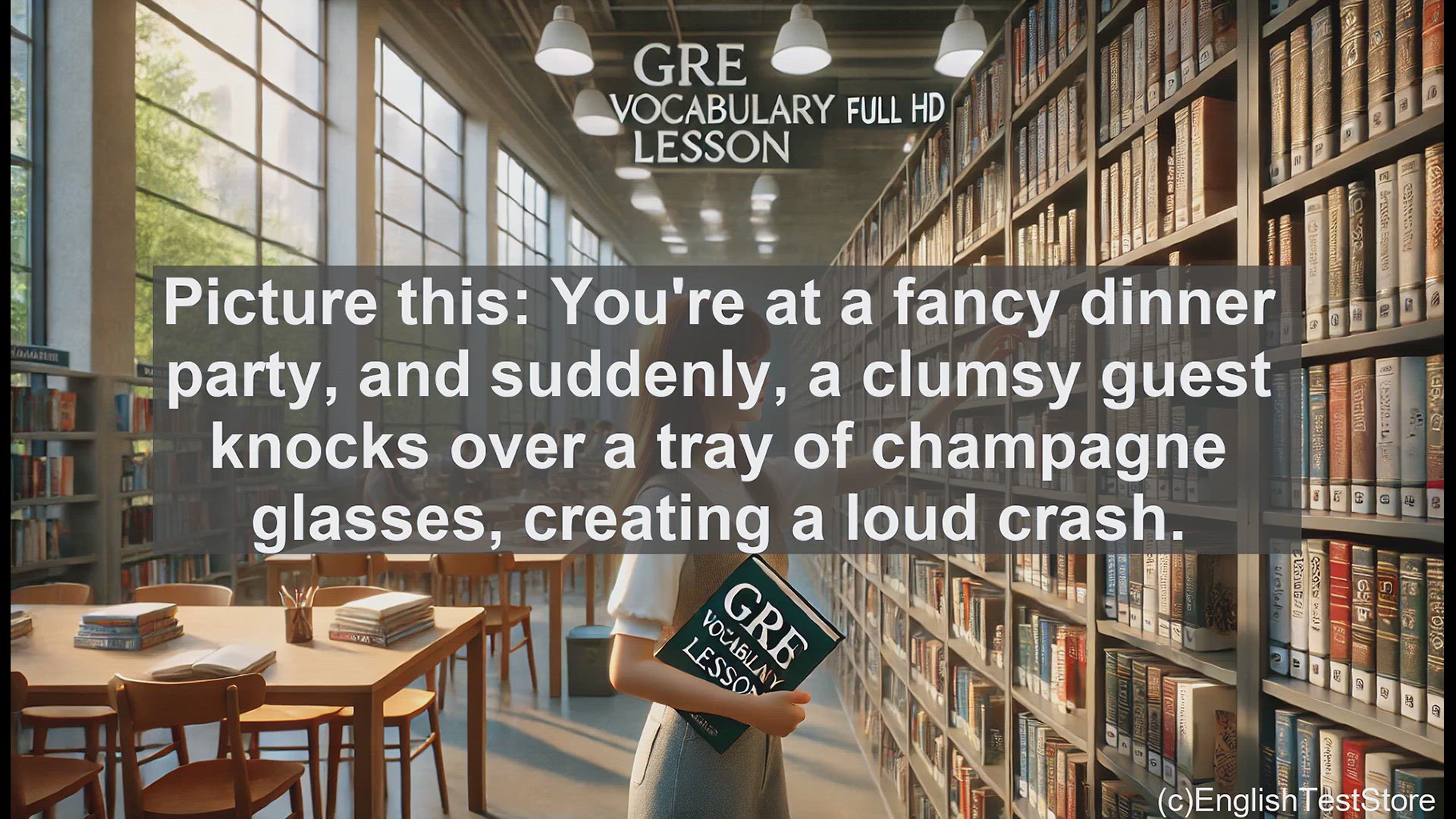 'Video thumbnail for GRE Vocabulary Lesson: The Clumsy Oaf - Mastering the Meaning and Usage of This Expressive Word'