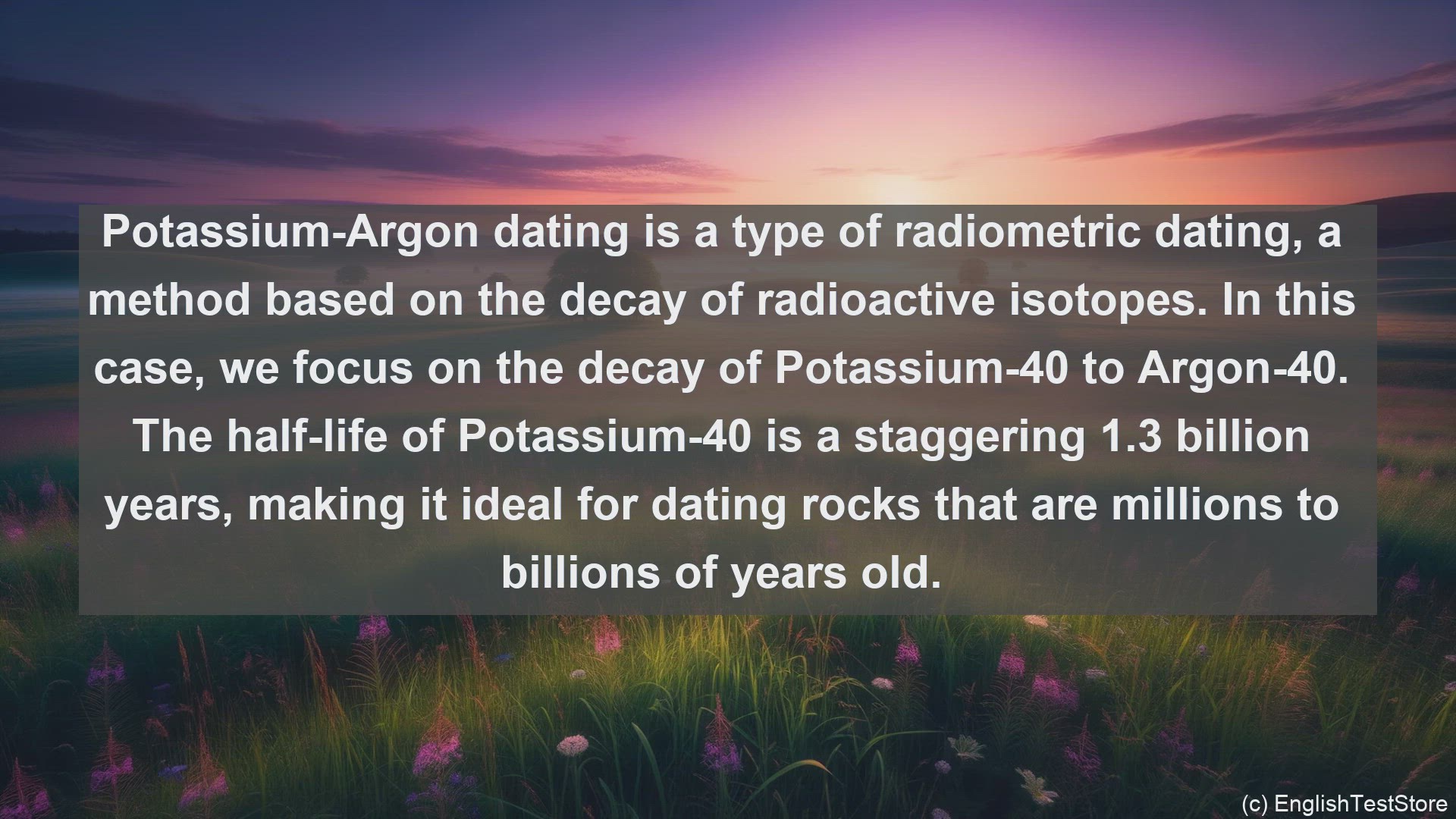 'Video thumbnail for Potassium argon dating in science  definition and examples'