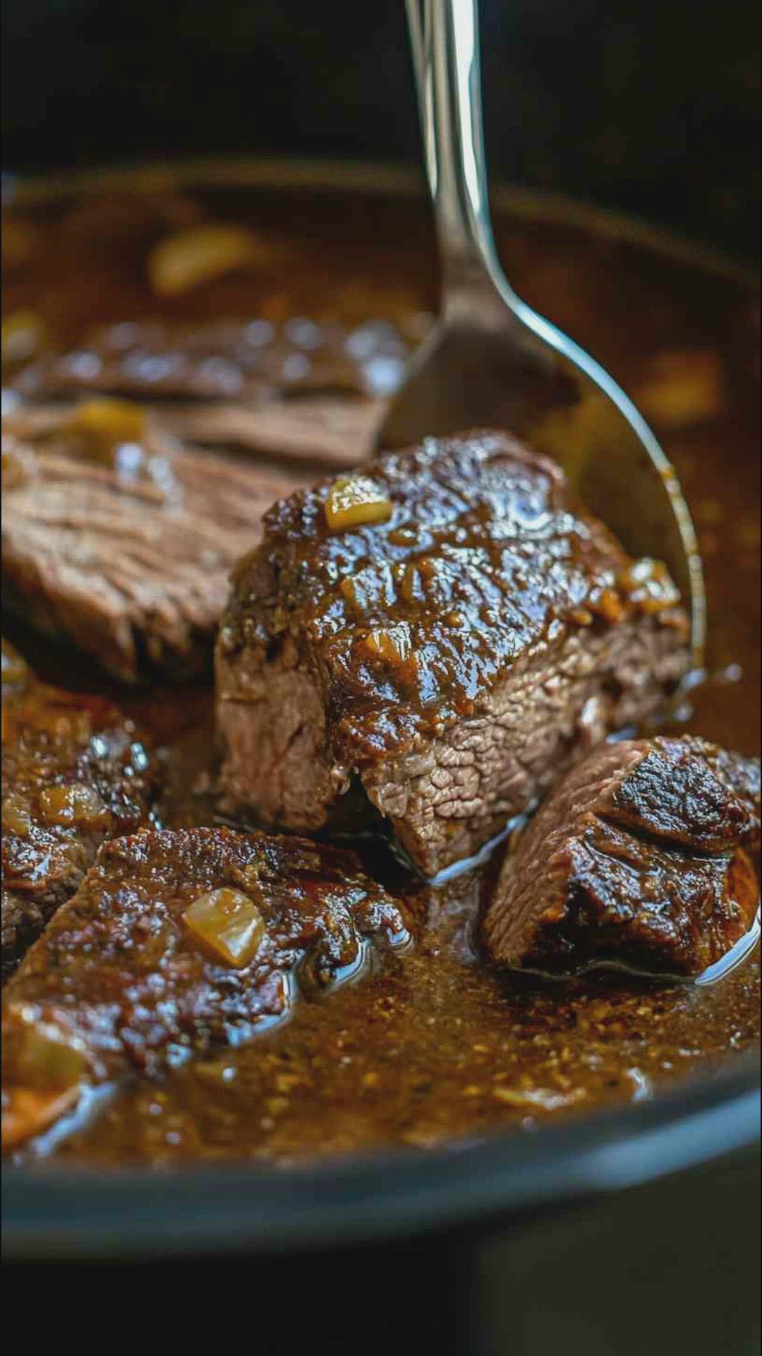 'Video thumbnail for Juicy Slow Cooker Sirloin Tip Roast and Gravy Recipe'