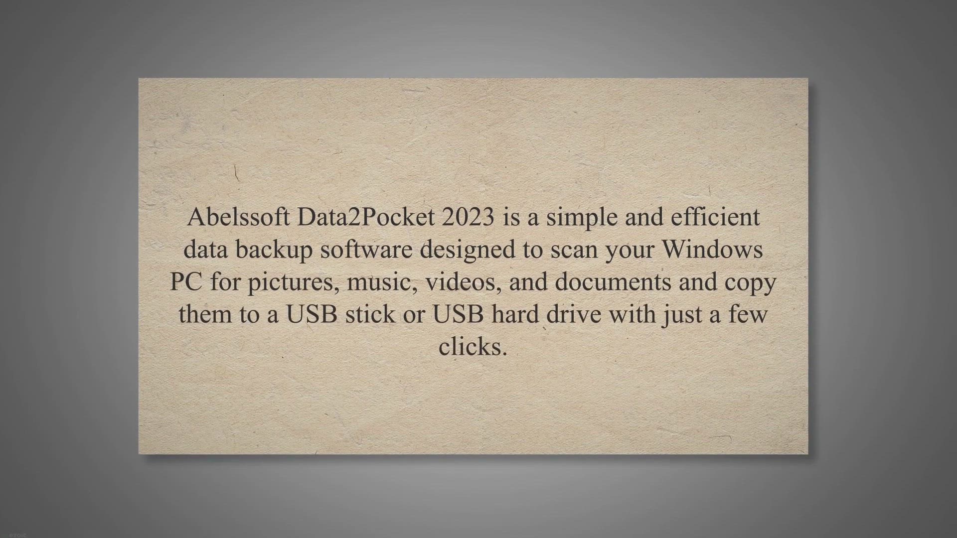 'Video thumbnail for Get Abelssoft Data2Pocket 2023 Full Version for Free - Backup Your Data to USB Drive'
