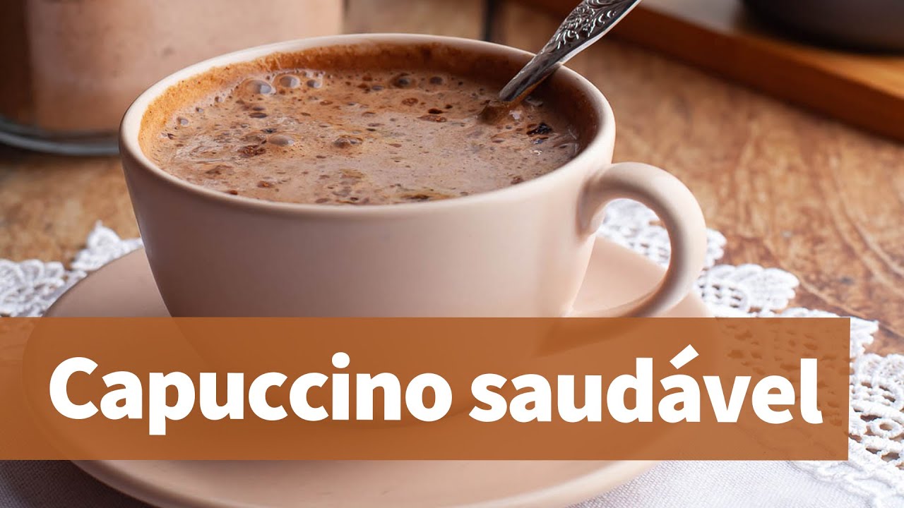 'Video thumbnail for Aprenda como fazer capuccino saudável - receita muito fácil'