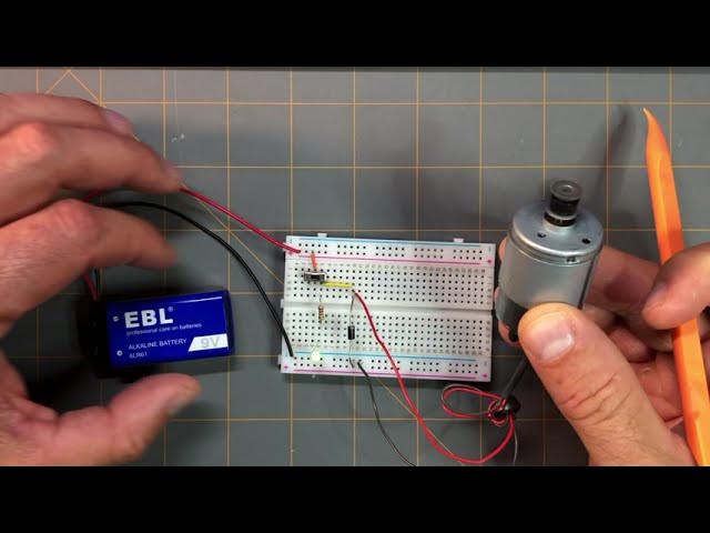 'Video thumbnail for Making a Test Circuit to Check Your DC Motor - Troubleshooting Scrubberbot Prototype'
