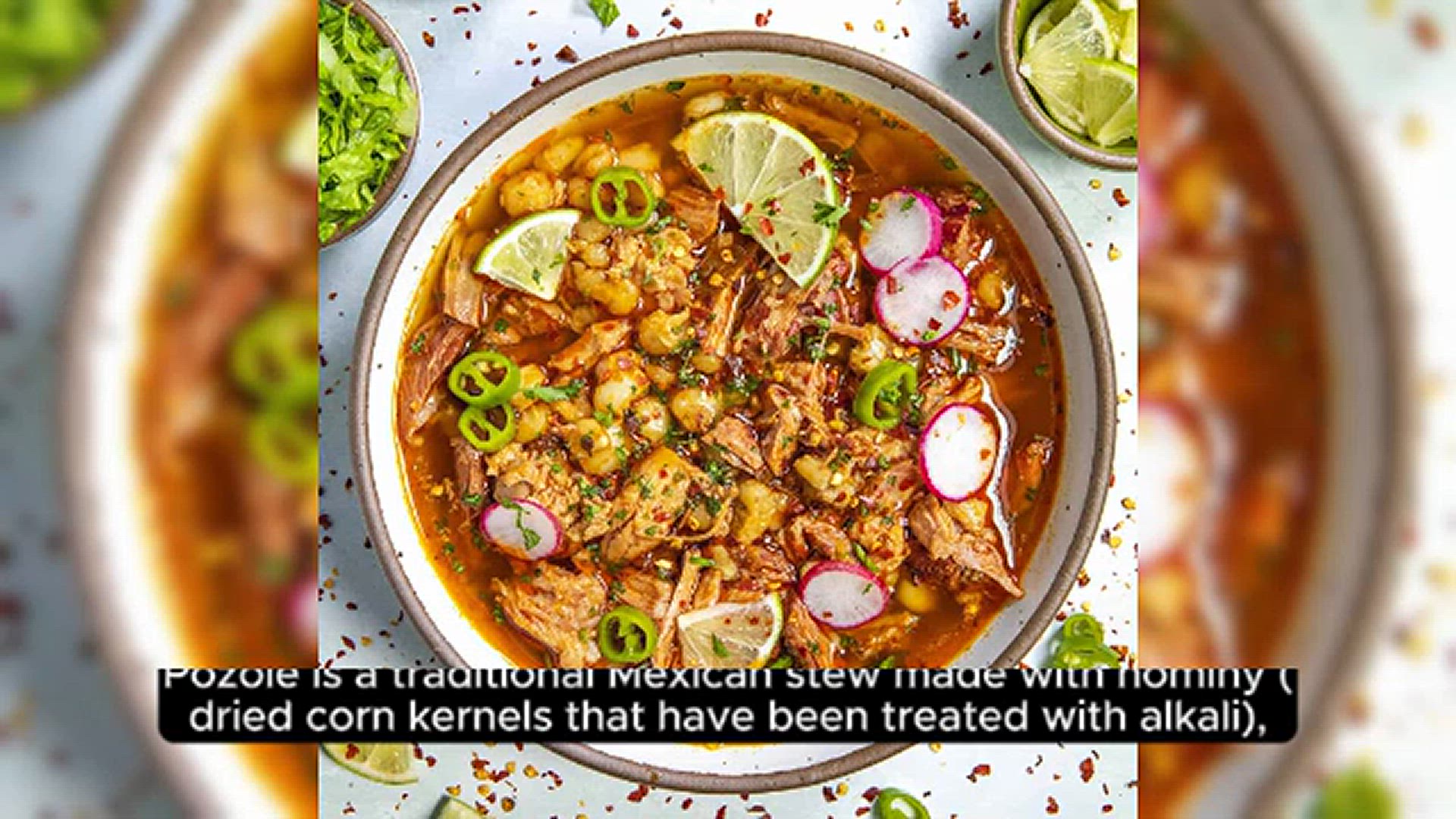 'Video thumbnail for Pozole Rojo Recipe (Red Posole)'