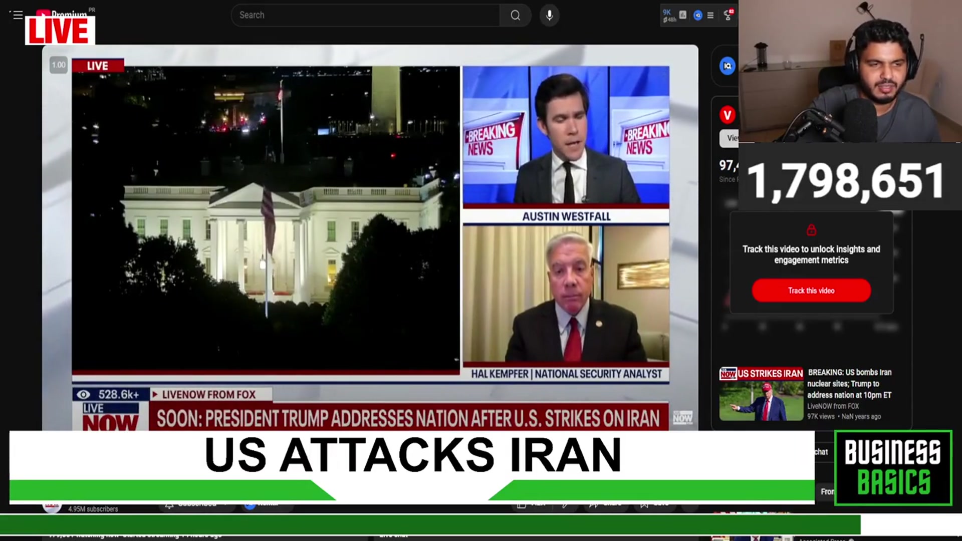 'Video thumbnail for Trump LIVE AFTER US BOMBED IRAN 2025-06-22 01:59'