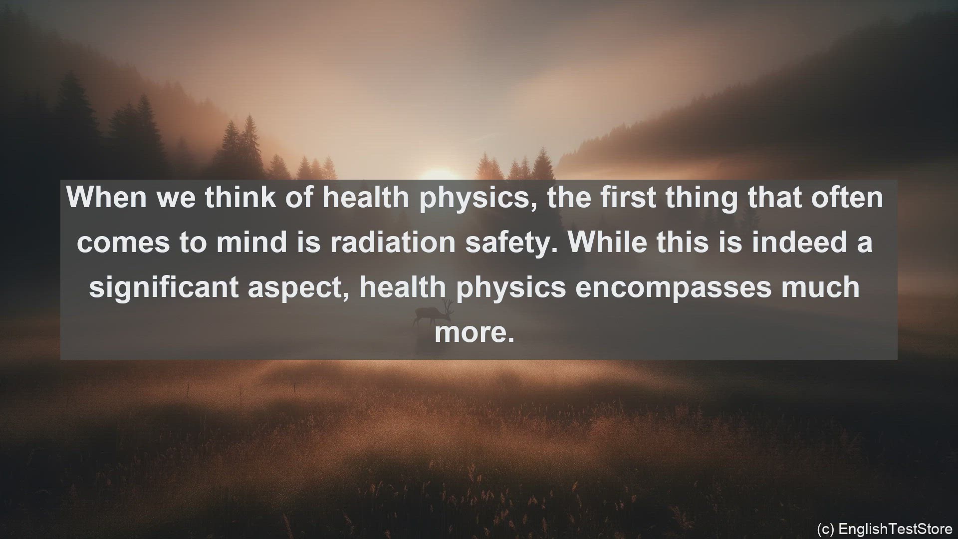 'Video thumbnail for Health physics in science  definition and examples'
