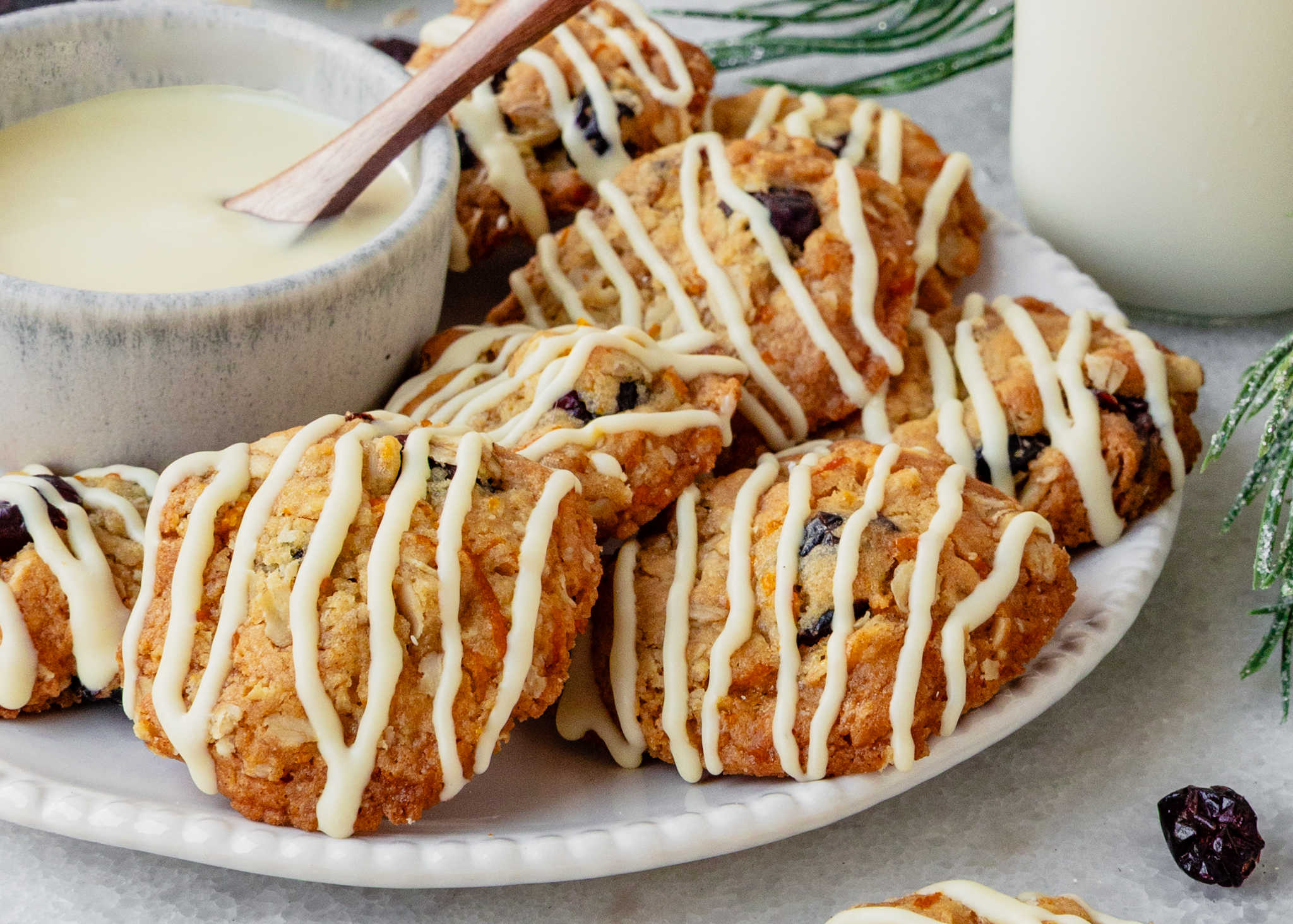 Video thumbnail for Best Cranberry Orange Oatmeal Cookies