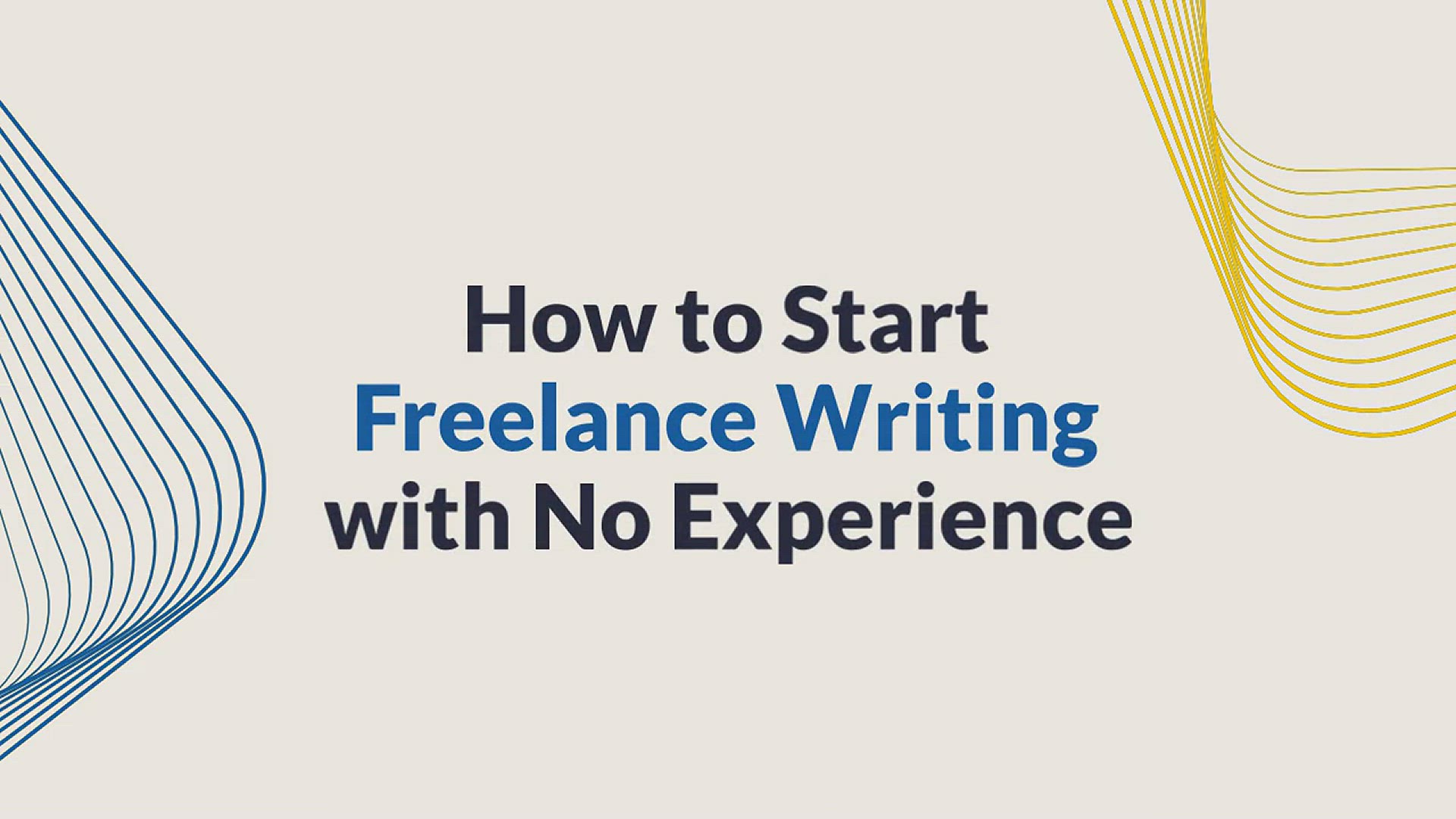 'Video thumbnail for 20+ Freelance Writing Jobs Online For Beginners With No Experience'