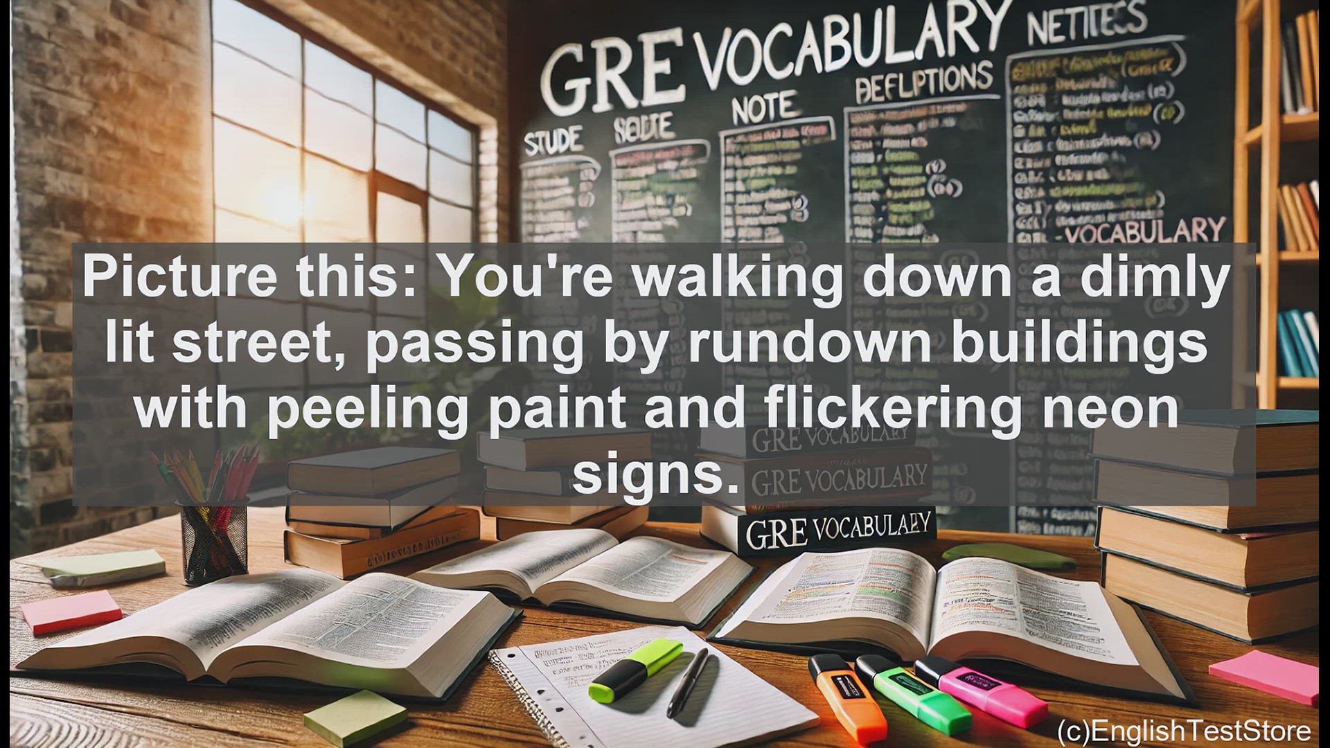 'Video thumbnail for GRE Vocabulary Lesson: GRE Vocabulary - Understanding the Word 'Seedy''