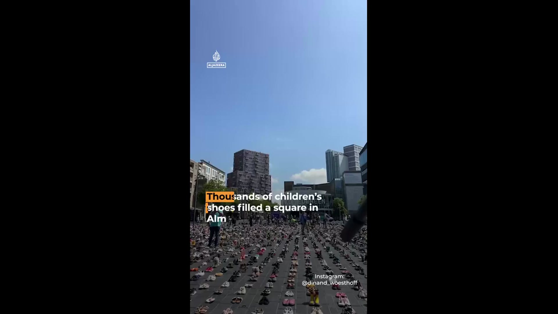 'Video thumbnail for Dutch memorial honours Palestinian children killed in Gaza'