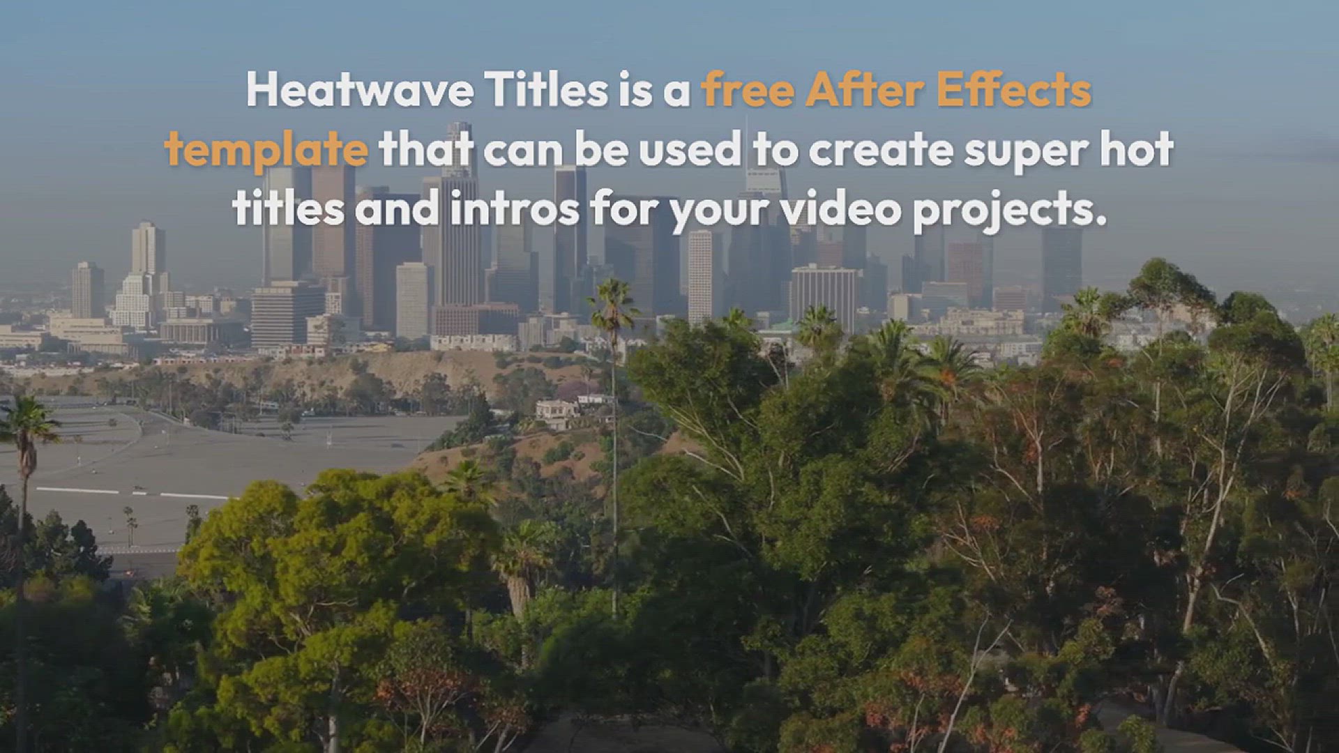 'Video thumbnail for Heatwave Titles – Free After Effects Template'