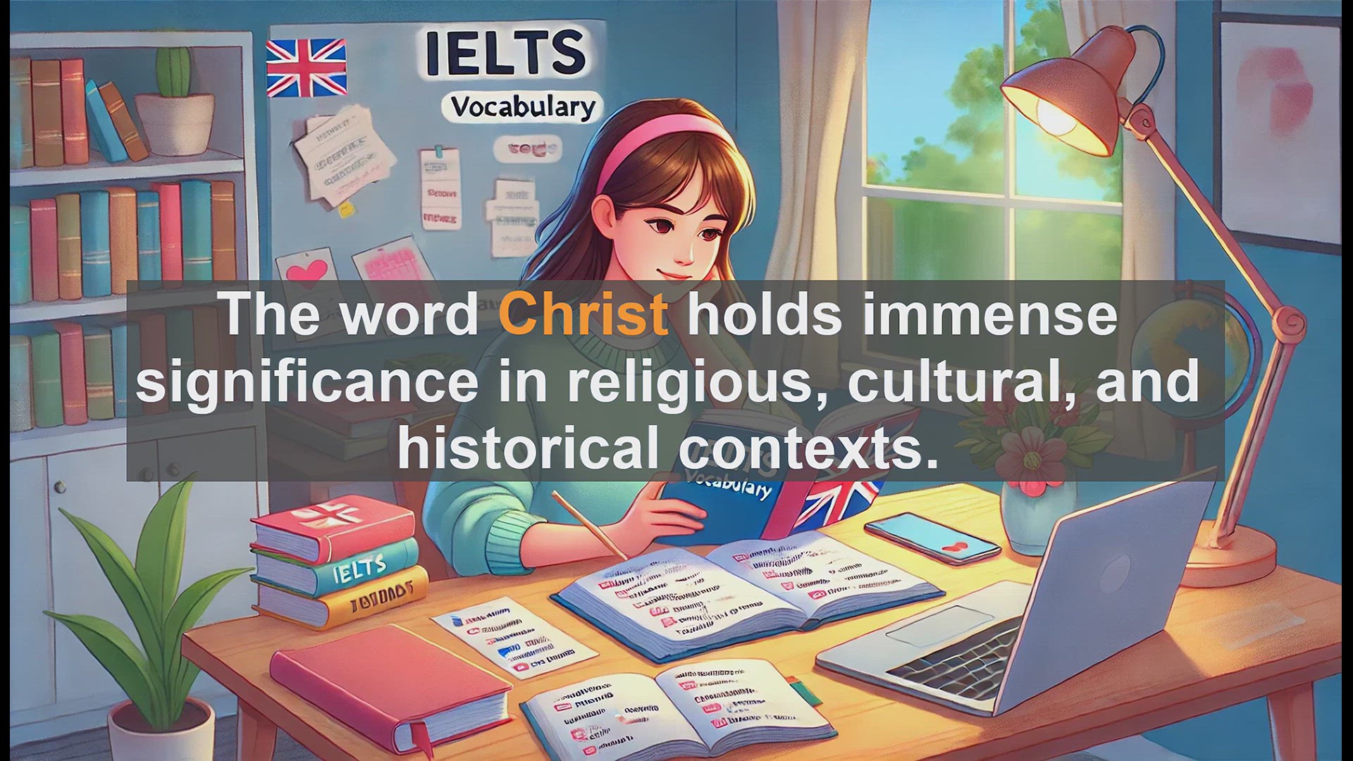 Video thumbnail for 2000 Must Know IELTS 9.0 Vocabulary - Understanding 'Christ': Key Points for IELTS Success